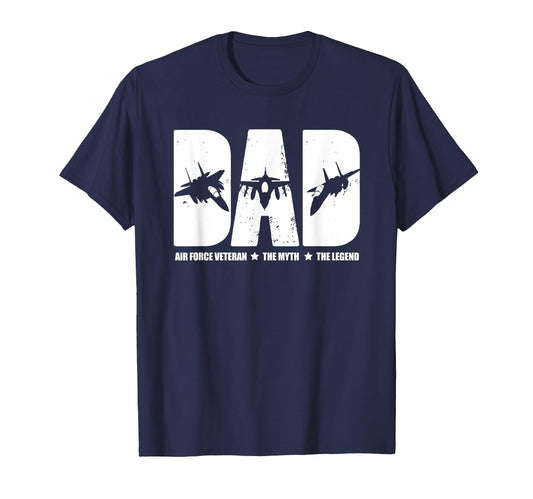Air Force Vet Dad Proud Military Veteran T-Shirt - Graphic Print Unisex - T-Shirt, Sweatshirt, Hoodie