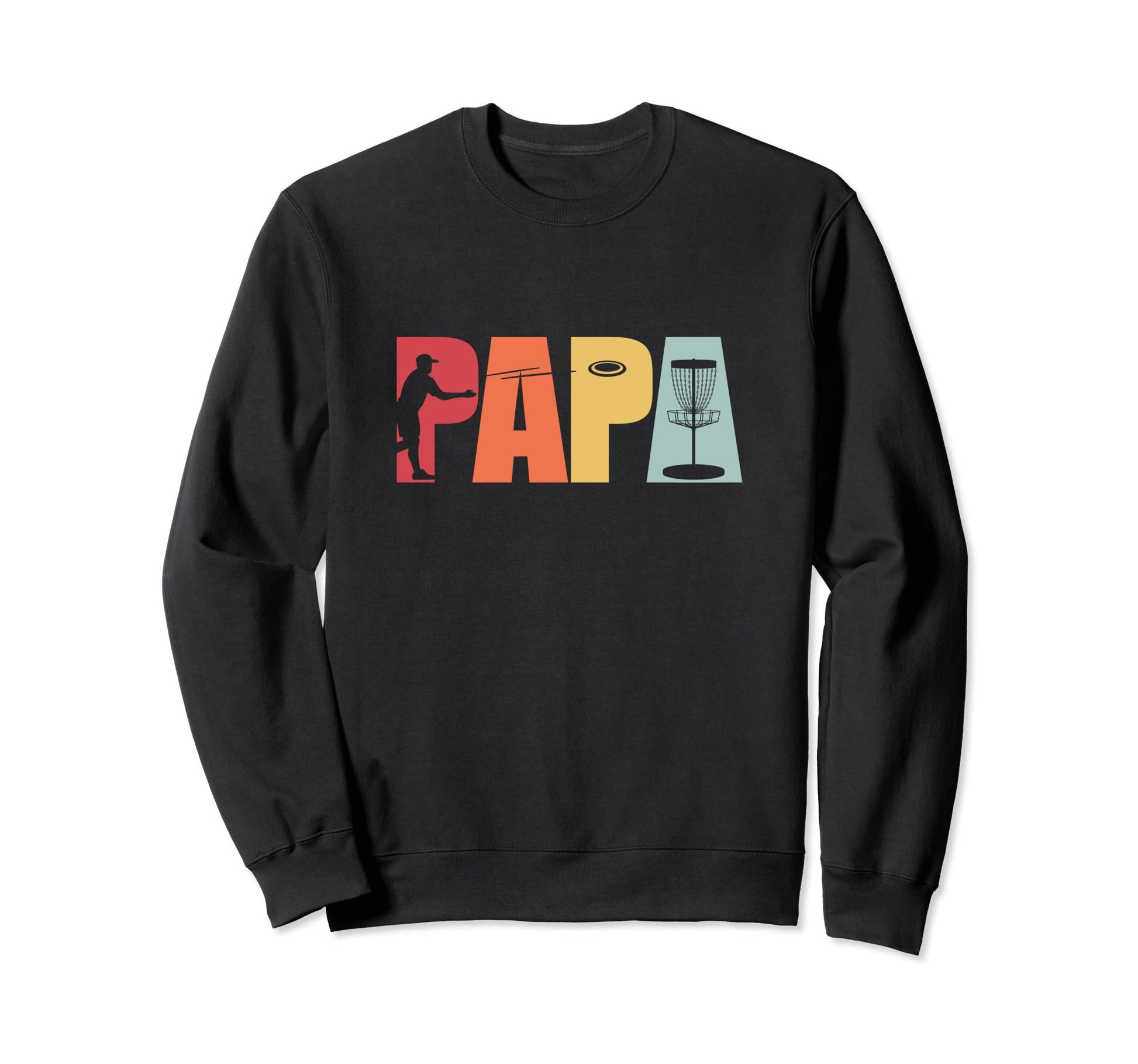 Disc Golf Dad Papa Disc Golf Player Sweatshirt - Minimalist Print Unisex - T-Shirt, Sweatshirt, Hoodie