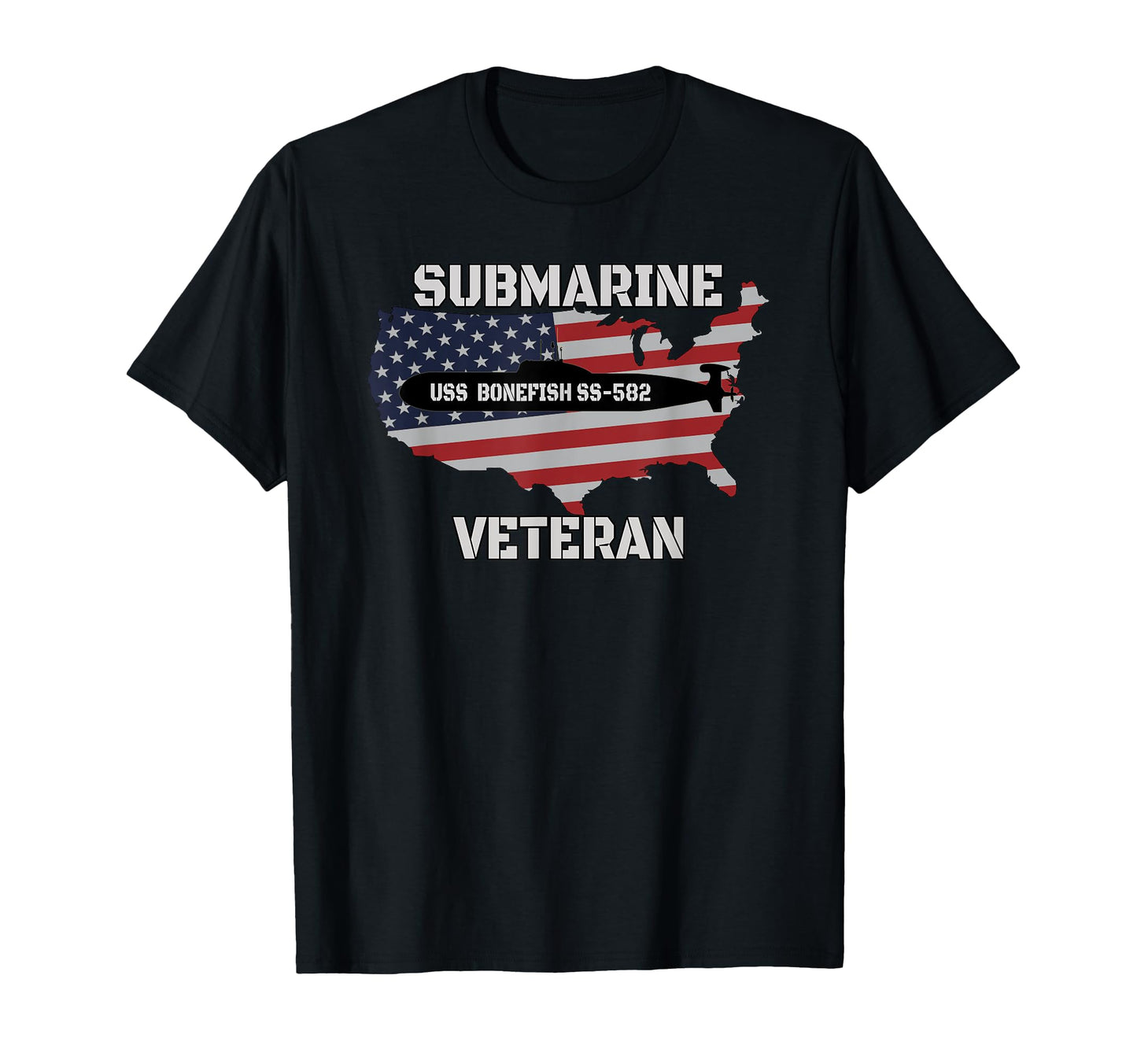 Uss Bonefish Ss 582 Submarine T-Shirt - Aesthetic Graphic for Adults - T-Shirt, Sweatshirt, Hoodie