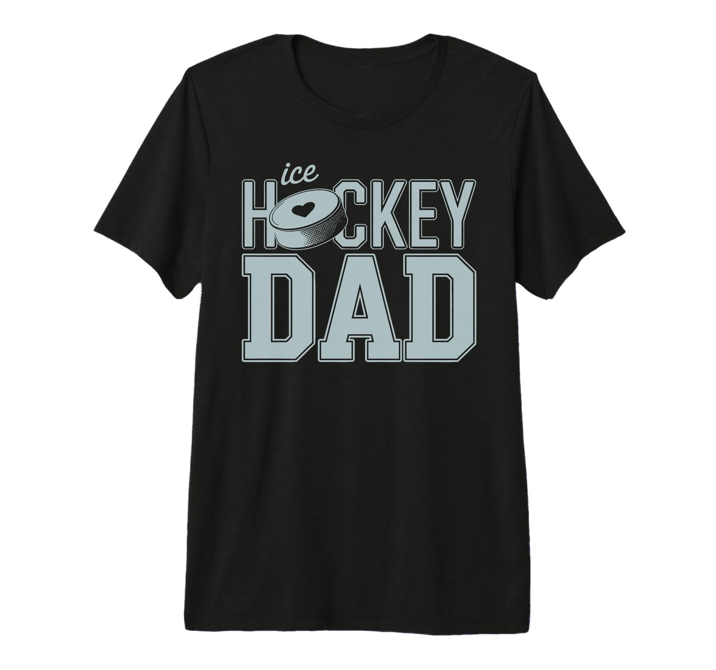 Mens Ice Hockey Dad Father Ice T-Shirt - Casual Everyday Wear Men Women - T-Shirt, Sweatshirt, Hoodie