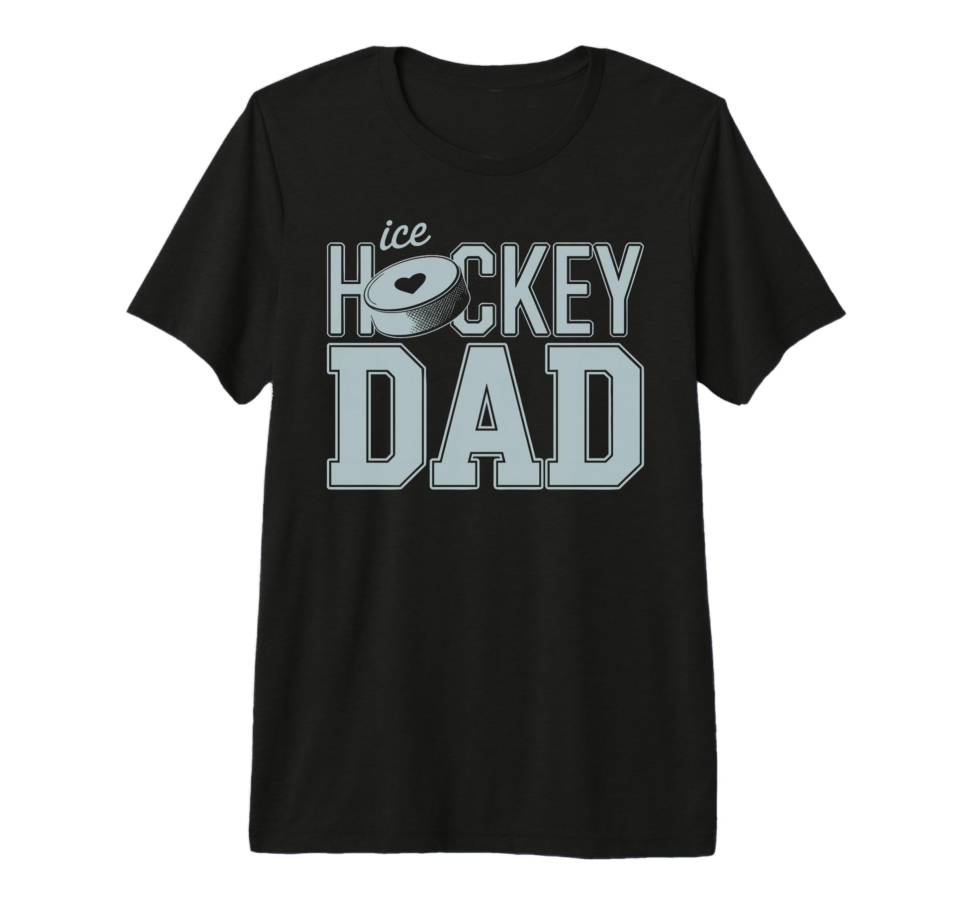 Mens Ice Hockey Dad Father Ice T-Shirt - Casual Everyday Wear Men Women - T-Shirt, Sweatshirt, Hoodie