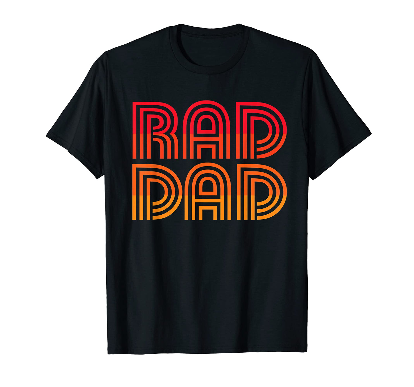 Rad Dad Radical Fathers Day Pa Papa T-Shirt - Custom Art Print Men Women - T-Shirt, Sweatshirt, Hoodie