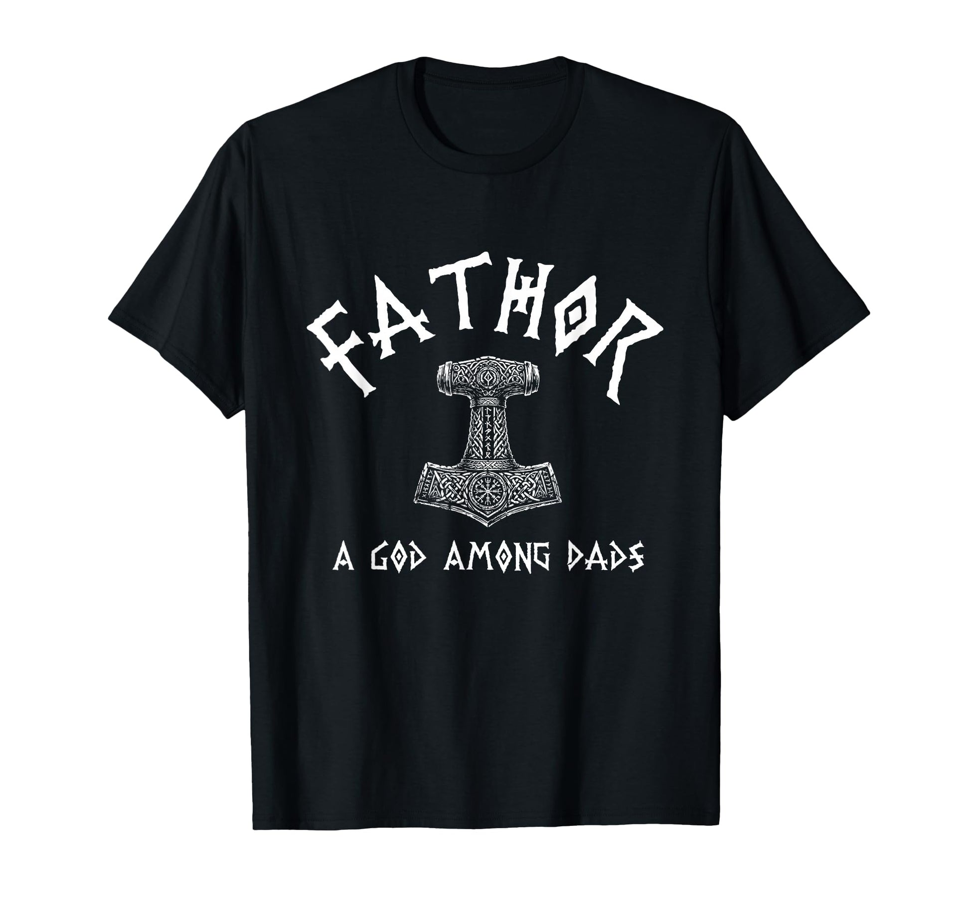 Fathor God Among Dads Viking Dad Norse T-Shirt - Graphic Print for Adults - T-Shirt, Sweatshirt, Hoodie