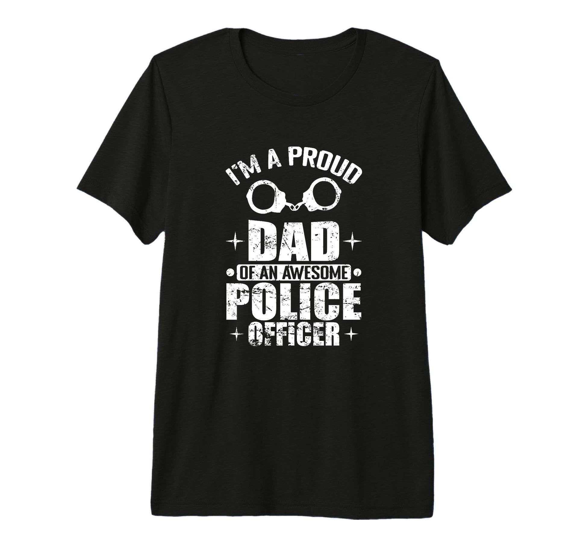 Proud Dad Awesome Police Officer Father T-Shirt - Unique Graphic Unisex - T-Shirt, Sweatshirt, Hoodie