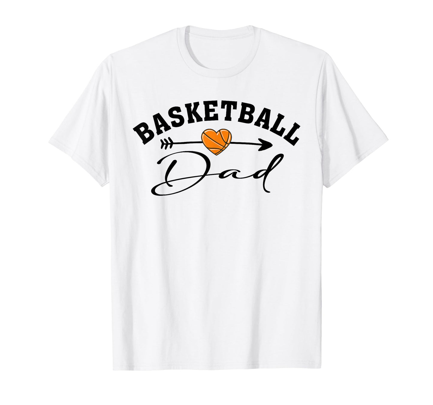 Basketball Dad Heart Basketball Player T-Shirt - Trendy Graphic Unisex - T-Shirt, Sweatshirt, Hoodie