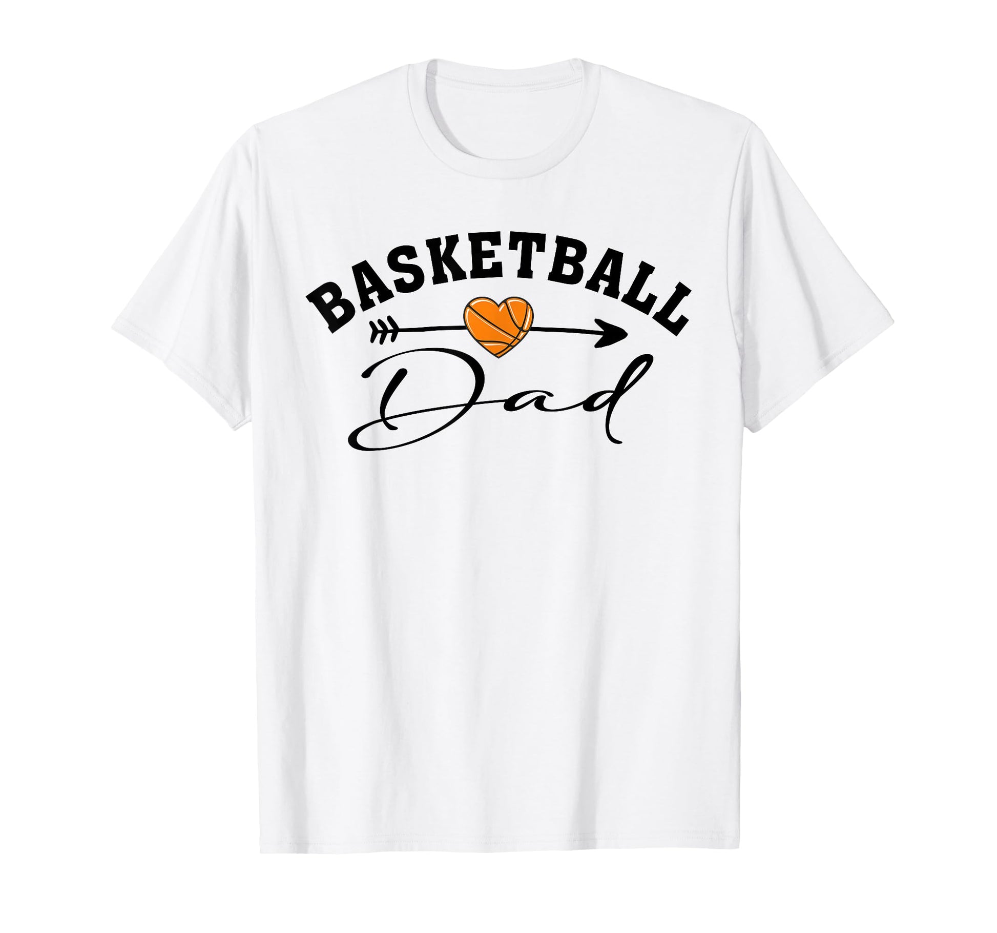 Basketball Dad Heart Basketball Player T-Shirt - Trendy Graphic Unisex - T-Shirt, Sweatshirt, Hoodie