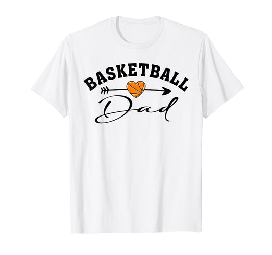 Basketball Dad Heart Basketball Player T-Shirt - Trendy Graphic Unisex - T-Shirt, Sweatshirt, Hoodie