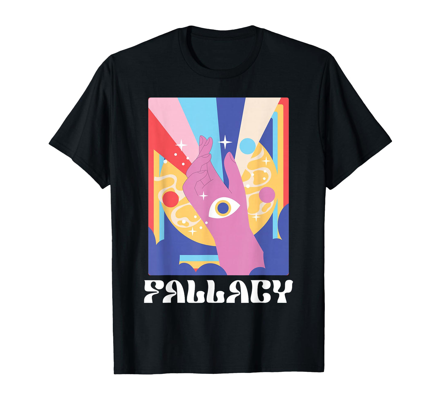 Fallacy Indie Aesthetic Pop Art Hippie T-Shirt - Custom Art Print Unisex - T-Shirt, Sweatshirt, Hoodie