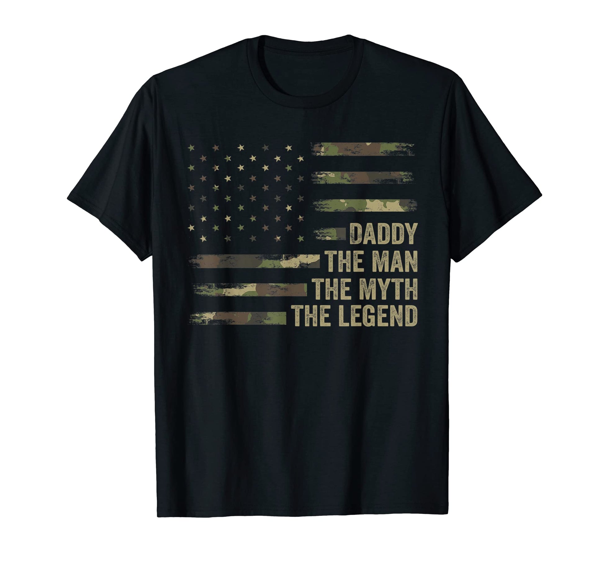Dad Camo Usa Flag Daddy Myth Legend T-Shirt - Streetwear Style Unisex - T-Shirt, Sweatshirt, Hoodie