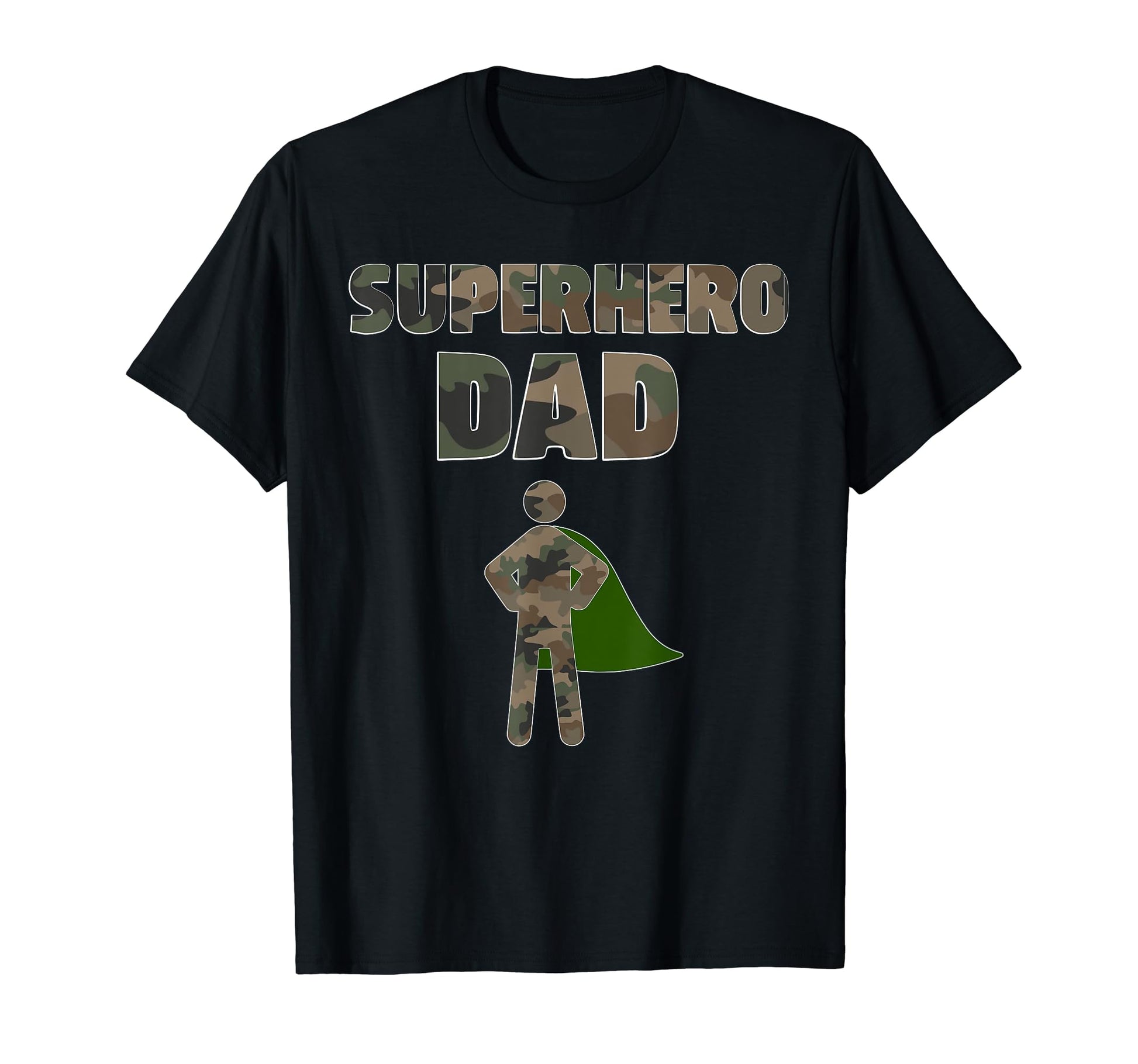 Camouflage Superhero Dad Military Dad T-Shirt - Streetwear Style Unisex - T-Shirt, Sweatshirt, Hoodie