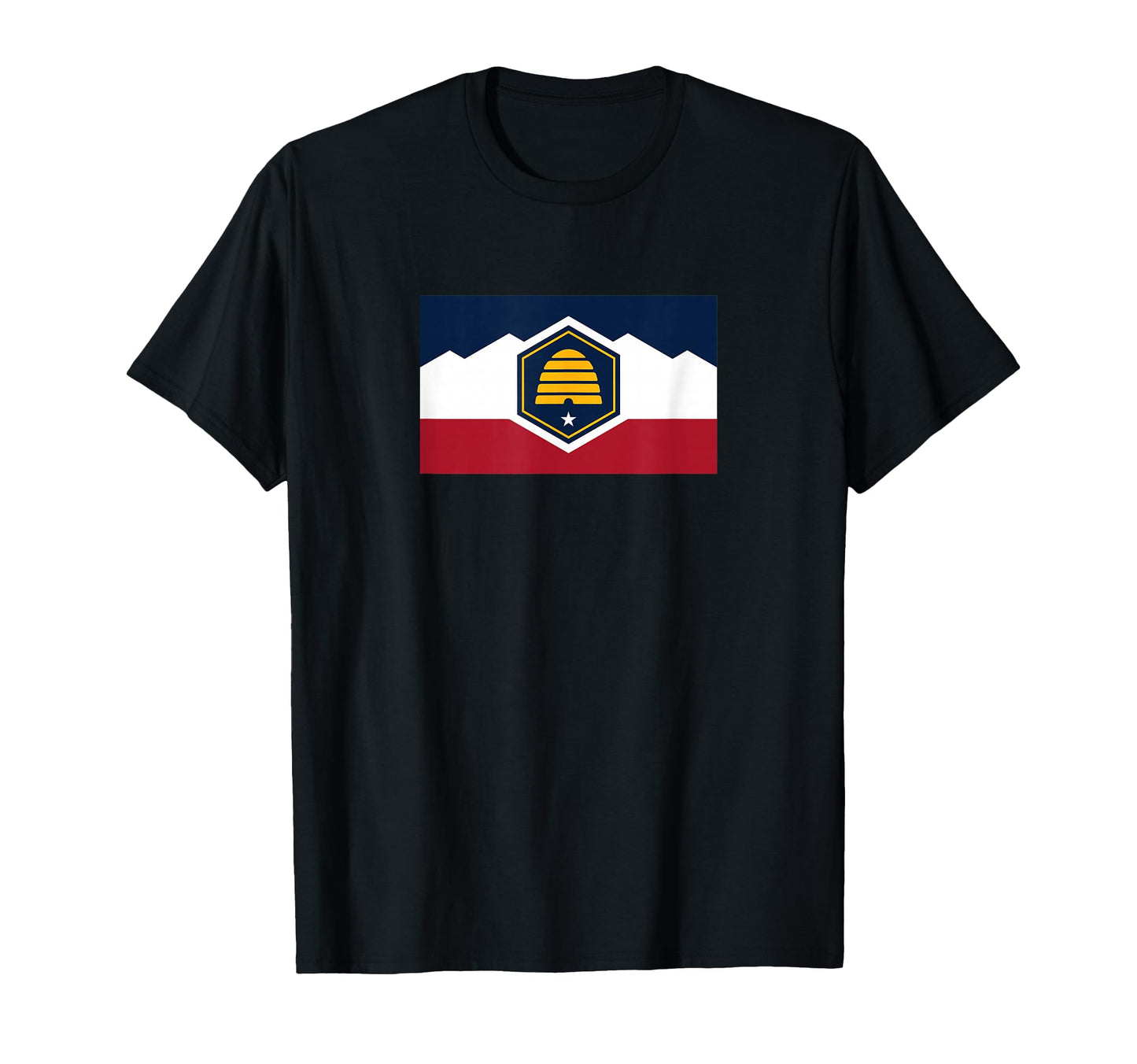 Flag Utah Utah State Flag Beehive T-Shirt - Aesthetic Graphic for Adults - T-Shirt, Sweatshirt, Hoodie