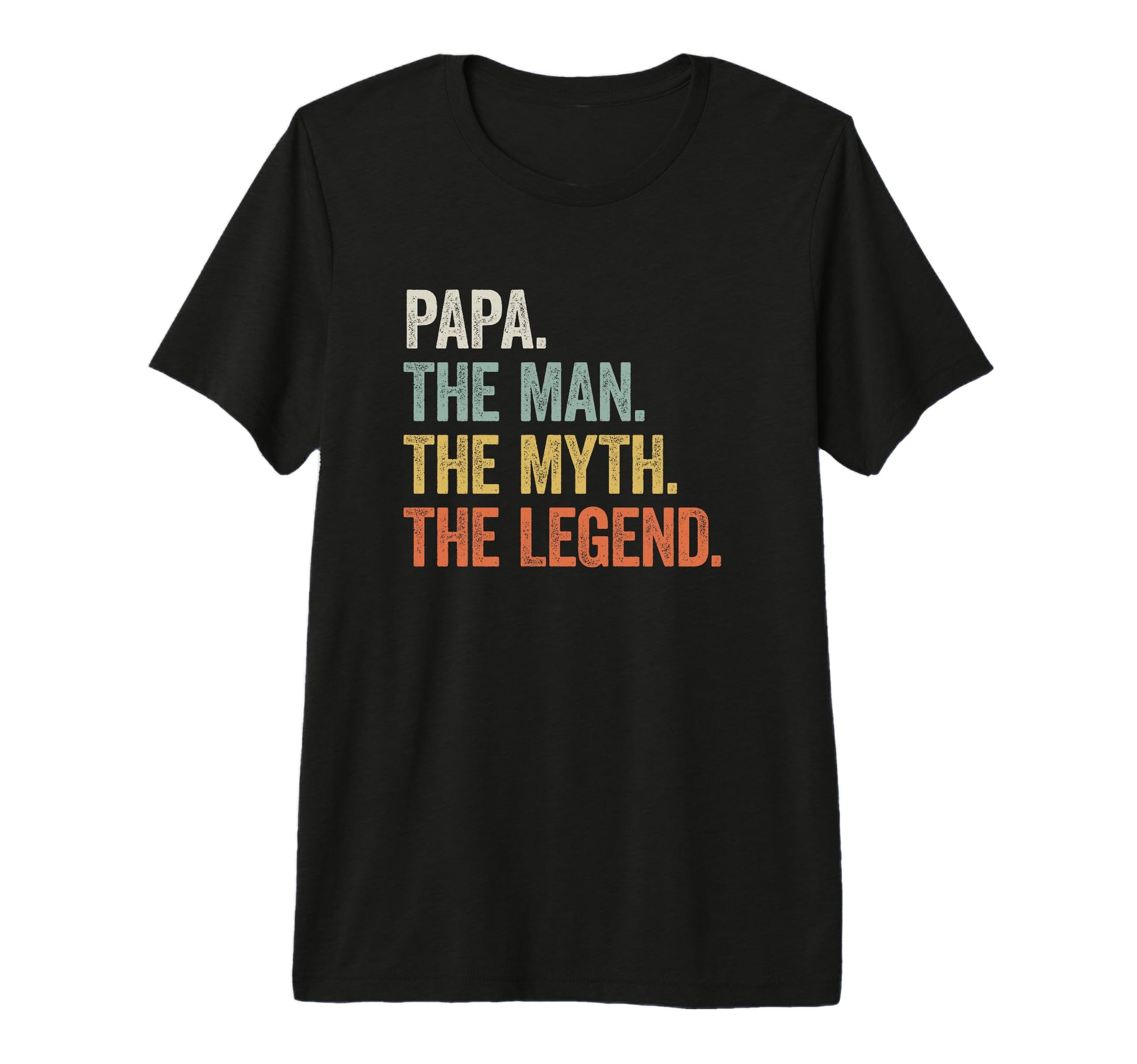 Papa Funny Legend Fathers Day Tri Blend T-Shirt - Minimalist Print Unisex - T-Shirt, Sweatshirt, Hoodie