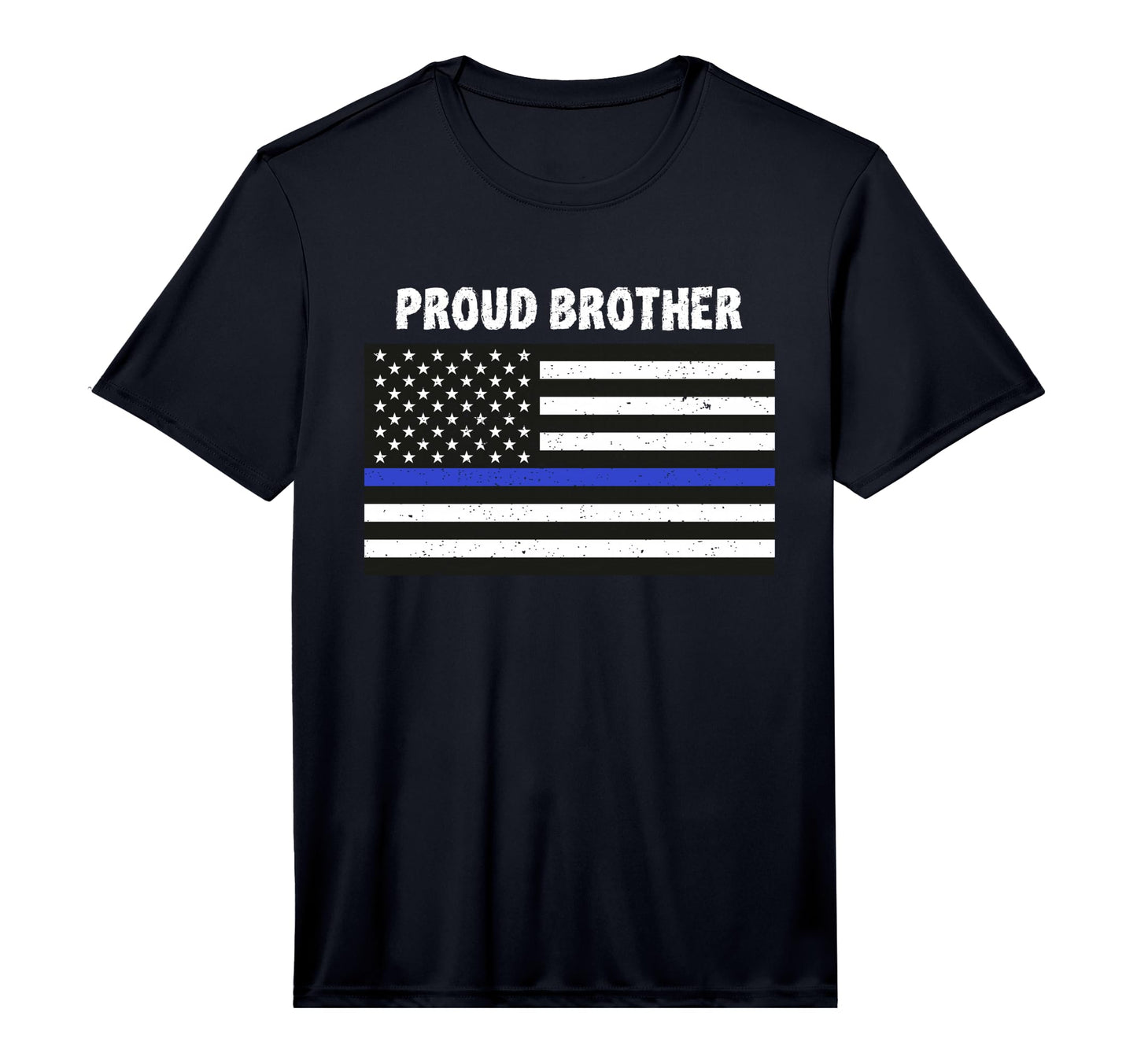 Thin Blue Line Brother Proud Sibling T-Shirt - Trendy Graphic Unisex - T-Shirt, Sweatshirt, Hoodie