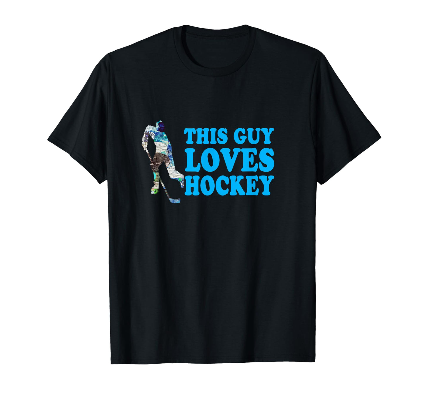 This Guy Loves Hockey Fun Dad Present T-Shirt - Trendy Graphic Men Women - T-Shirt, Sweatshirt, Hoodie
