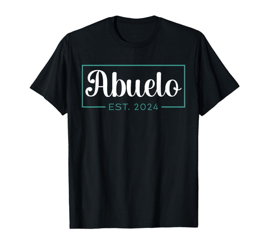 Abuelo Est 2024 Promoted To Grandpa T-Shirt - Custom Art Print Unisex - T-Shirt, Sweatshirt, Hoodie