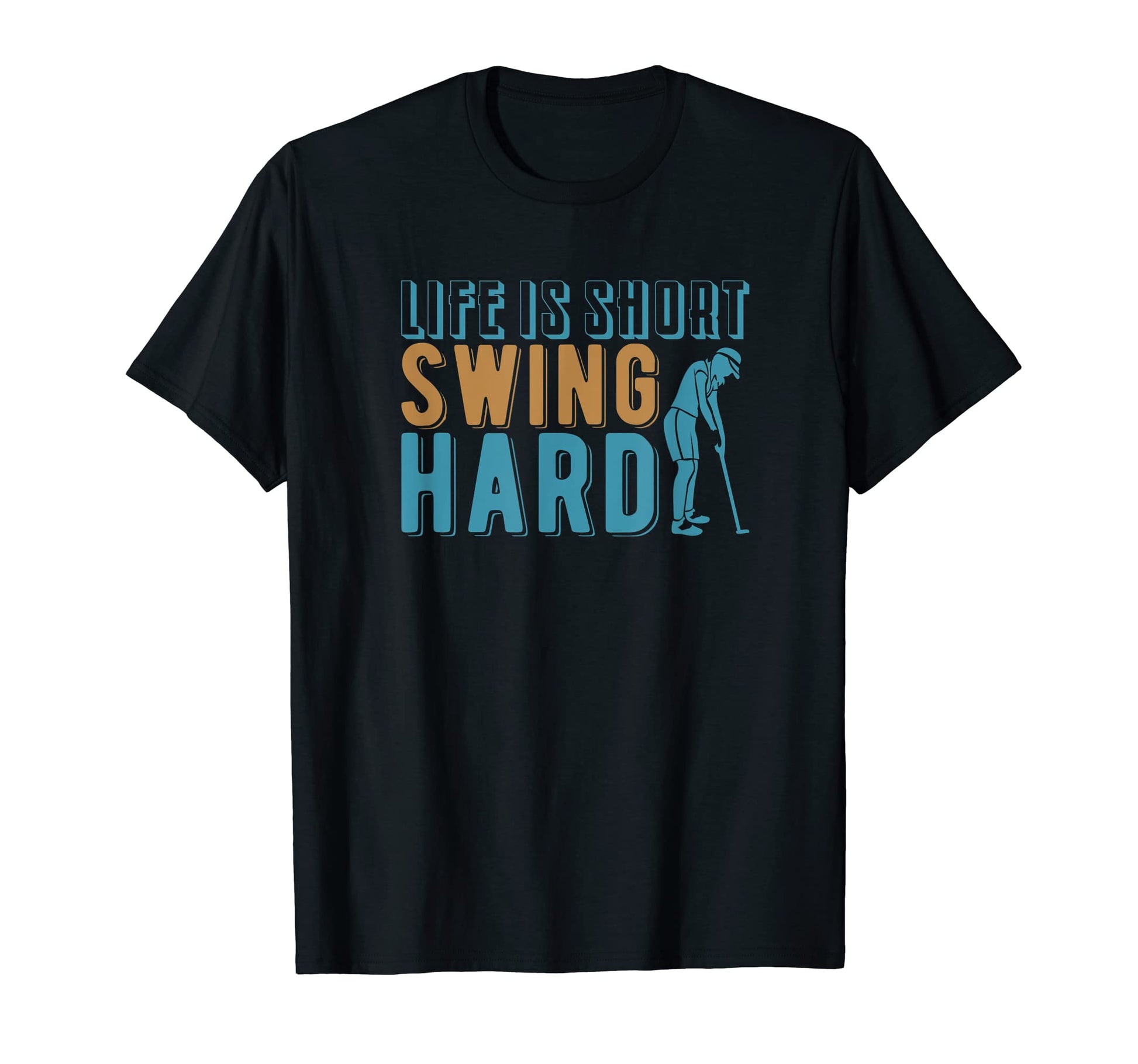 Swing Hard Golf Cart Golfer Costume Mens T-Shirt - Unique Graphic Unisex - T-Shirt, Sweatshirt, Hoodie