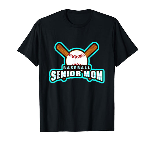 Baseball Senior Mom Wear Player Parent T-Shirt - Unique Graphic for Adults - T-Shirt, Sweatshirt, Hoodie