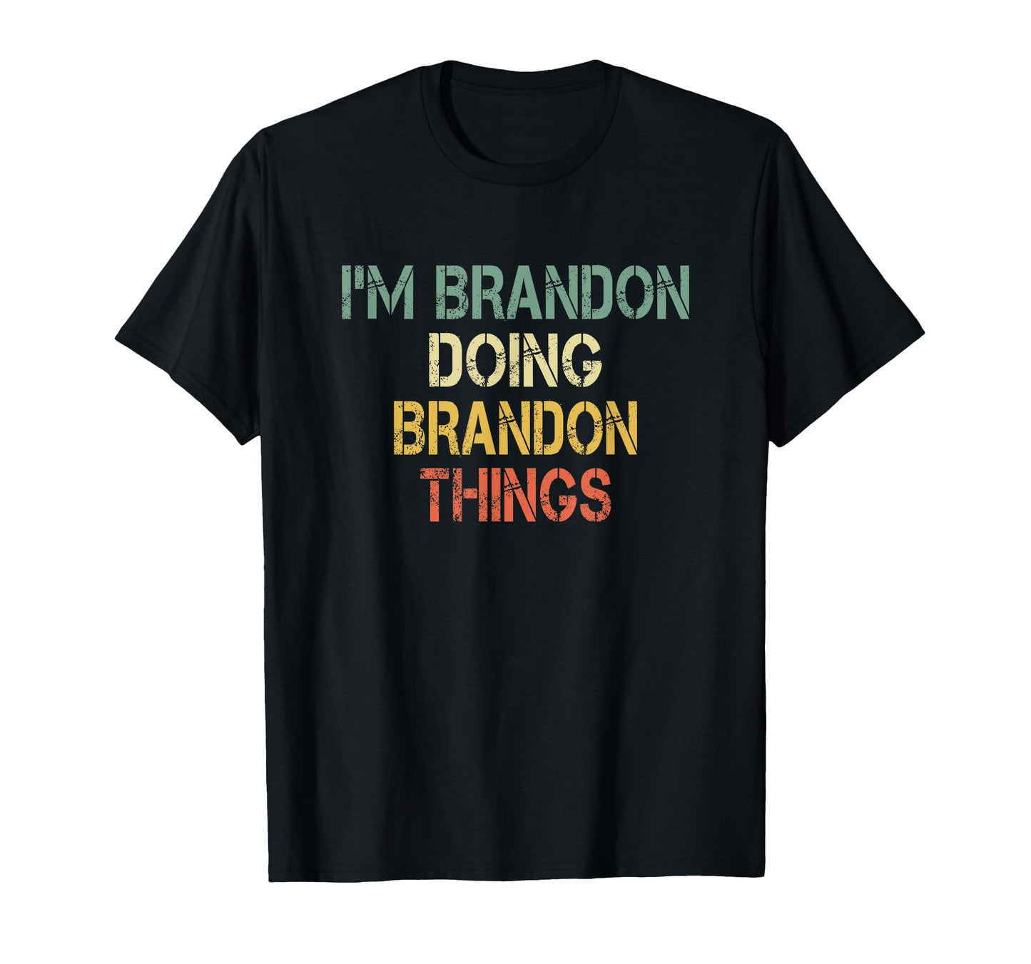 Funny Dad Husband Birthday Named Brandon T-Shirt - Minimalist Print Unisex - T-Shirt, Sweatshirt, Hoodie