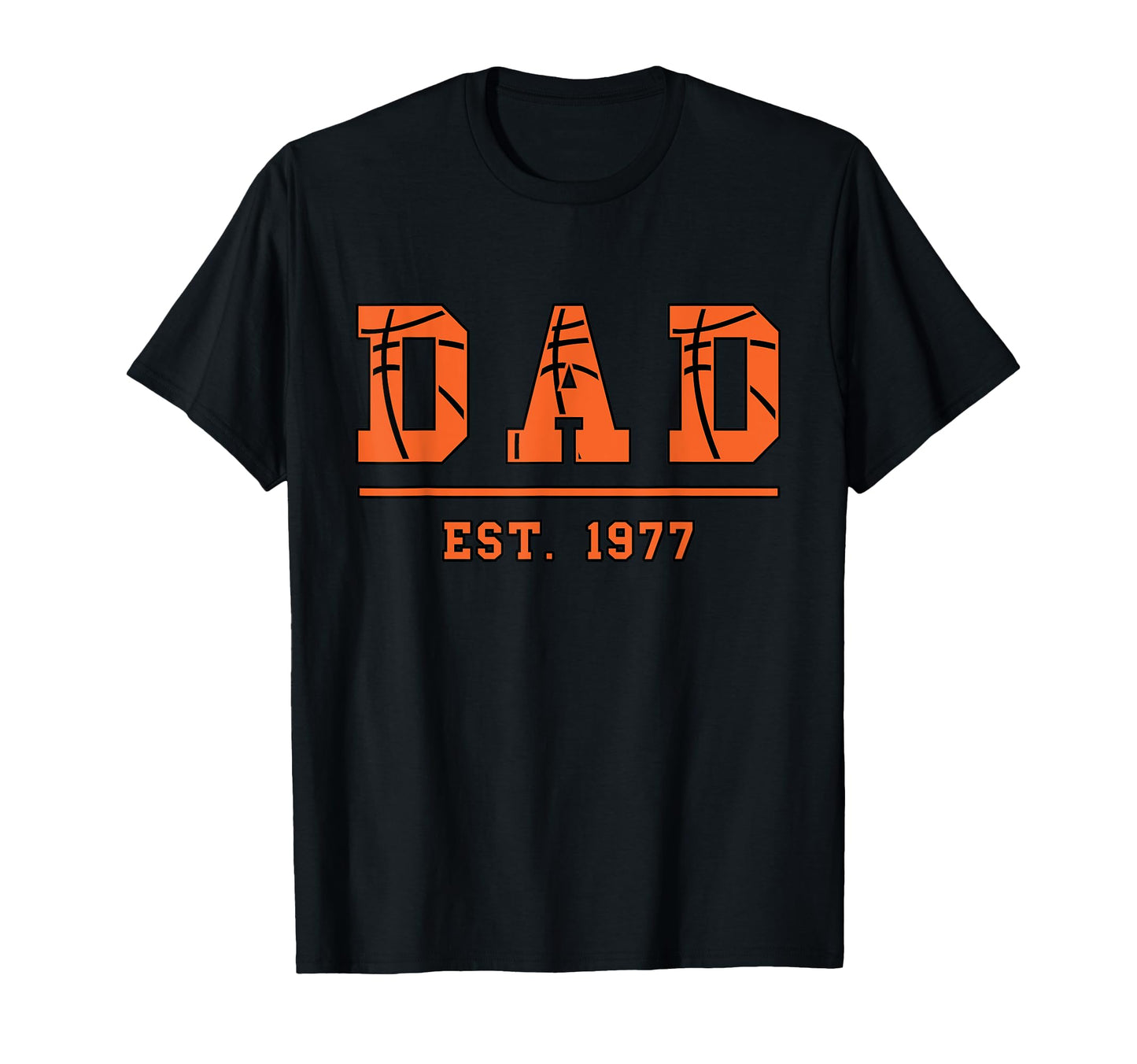 Dad Est 1977 Funny Sports Year T-Shirt - Minimalist Print Men Women - T-Shirt, Sweatshirt, Hoodie