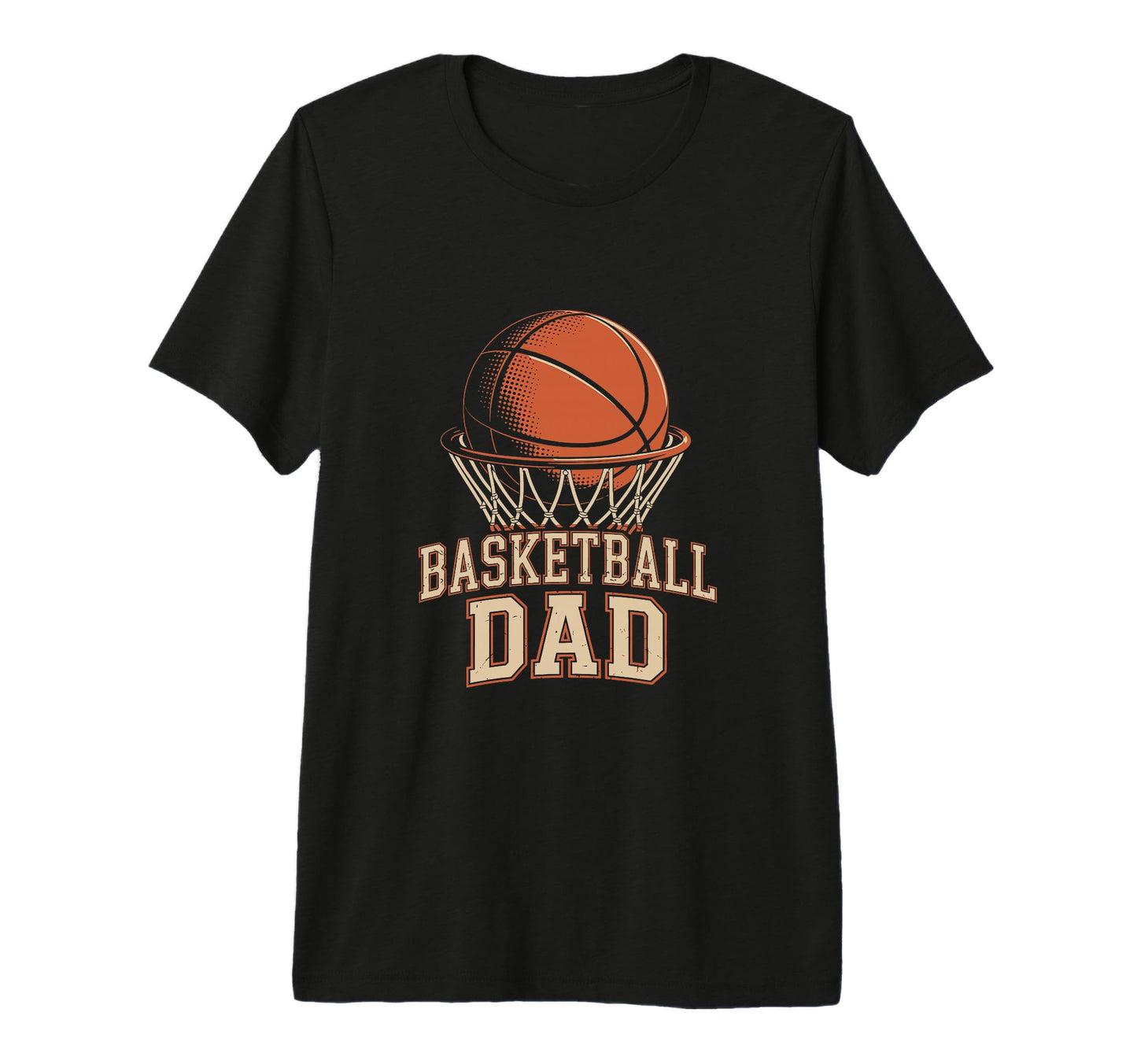 Basketball Dad Hoop Illustration Tri T-Shirt - Fun Novelty Design Unisex - T-Shirt, Sweatshirt, Hoodie