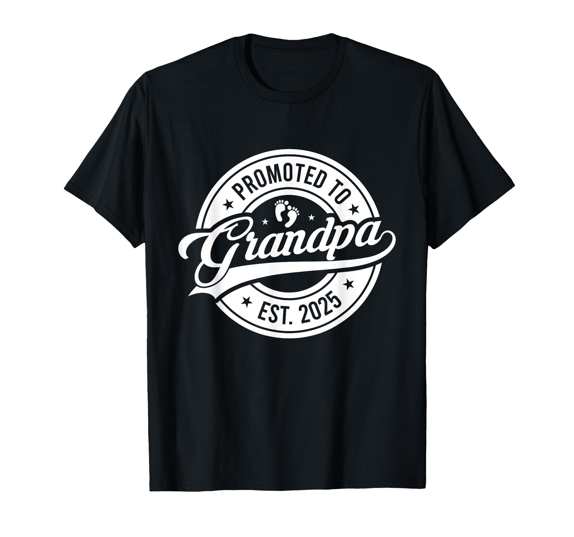 Grandpa To Be 2025 Promoted To T-Shirt - Minimalist Print Unisex - T-Shirt, Sweatshirt, Hoodie