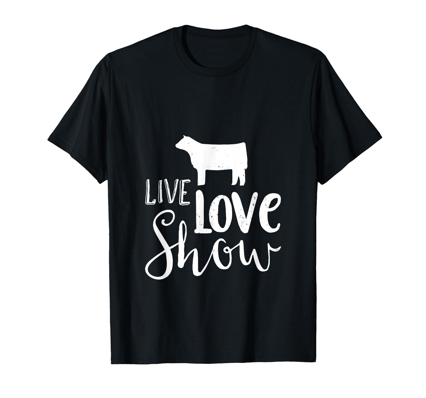 Livestock Show Cattle Cow Lovers T-Shirt - Custom Art Print for Adults - T-Shirt, Sweatshirt, Hoodie