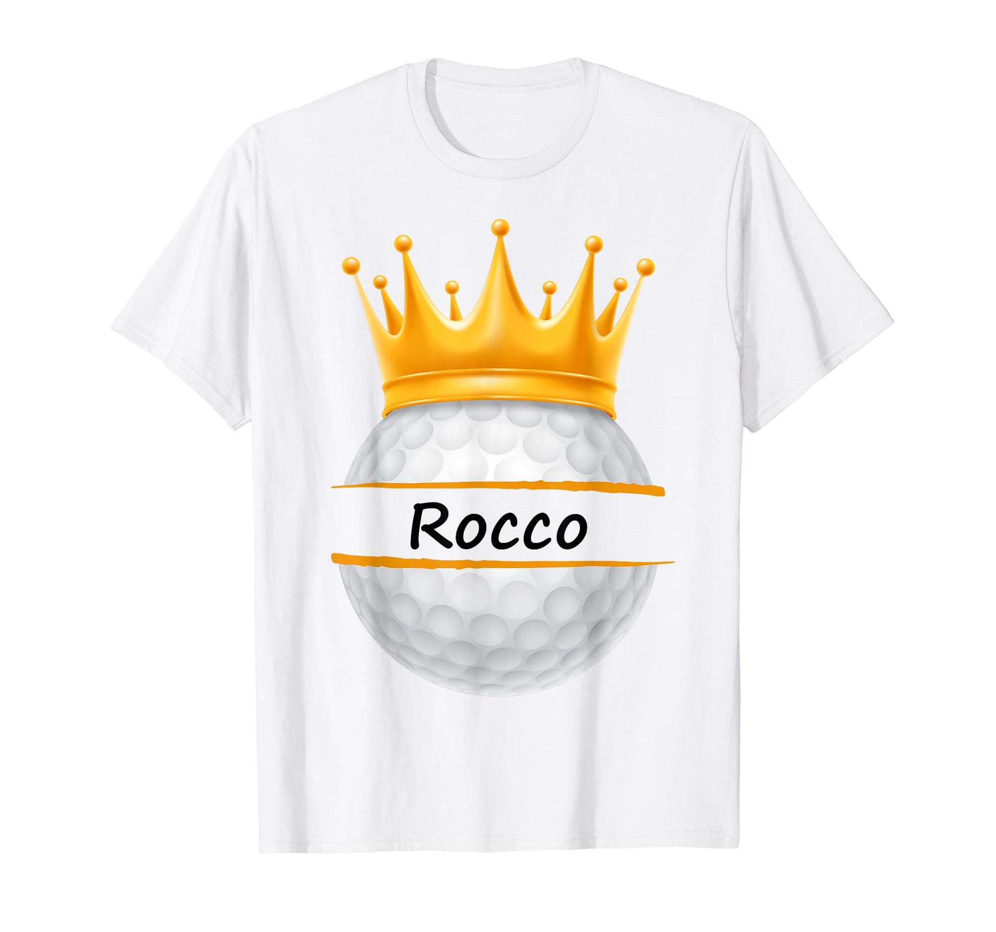 Novelty Golf Personalized Name Rocco T-Shirt - Minimalist Print Men Women - T-Shirt, Sweatshirt, Hoodie