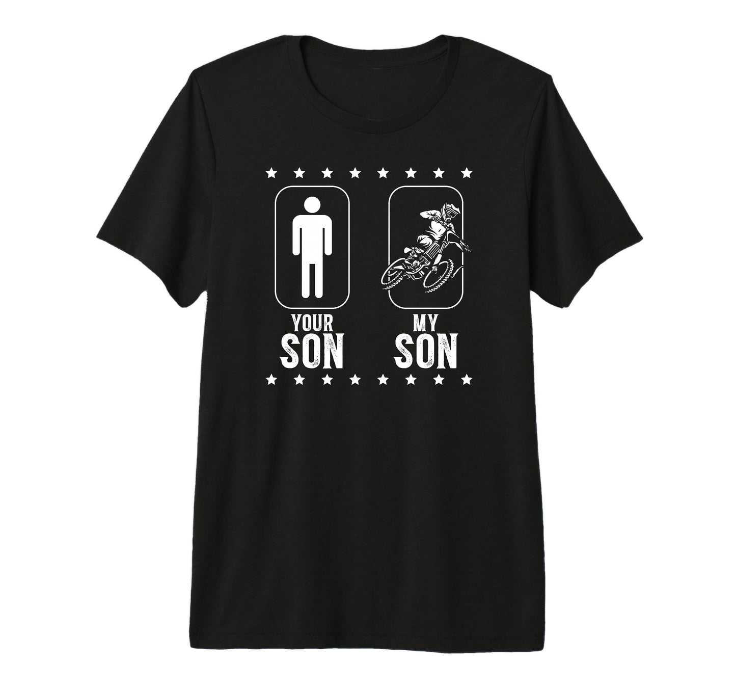Mens My Son Dirt Bike Dad Dirt Biker T-Shirt - Trendy Graphic for Adults - T-Shirt, Sweatshirt, Hoodie