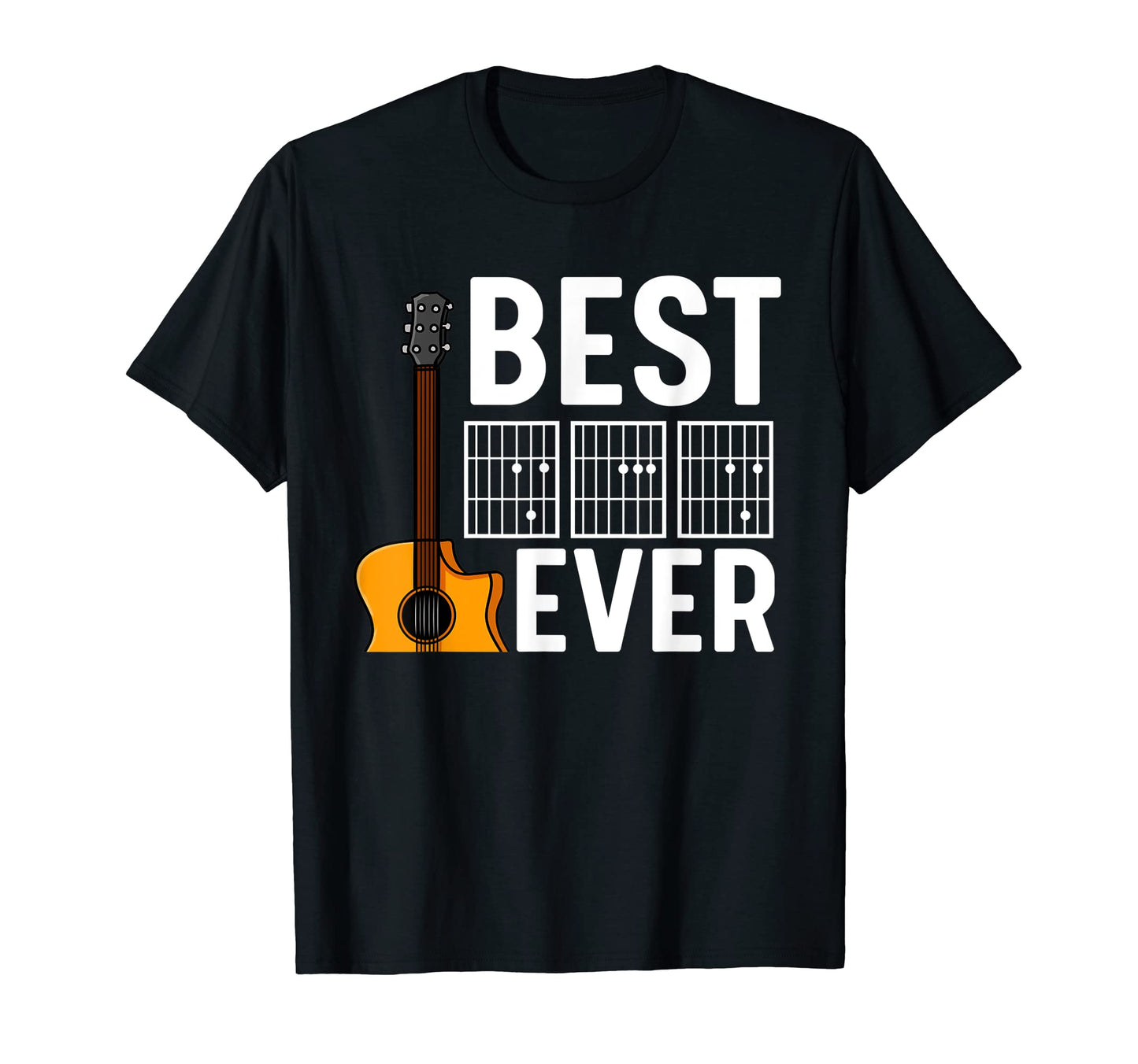 Mens Best Dad Ever Guitar Guitarist T-Shirt - Novelty Apparel for Adults - T-Shirt, Sweatshirt, Hoodie