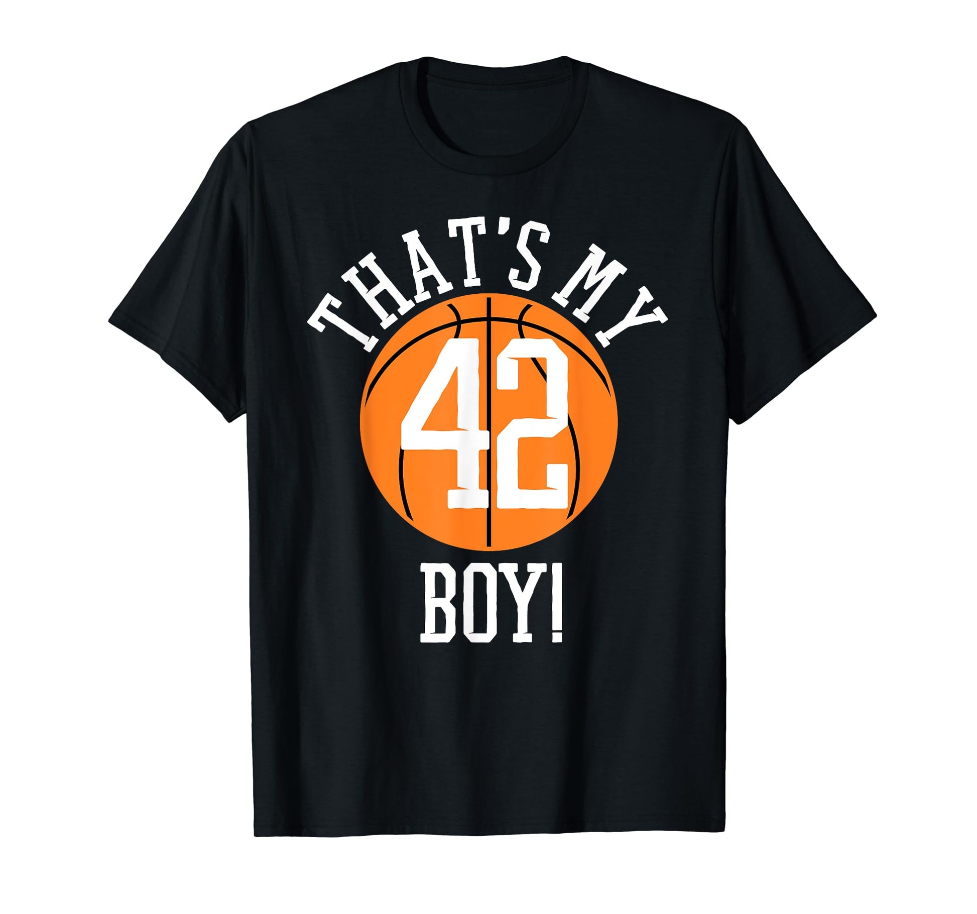 My 42 Basketball Number 42 Jersey T-Shirt - Custom Art Print Unisex - T-Shirt, Sweatshirt, Hoodie