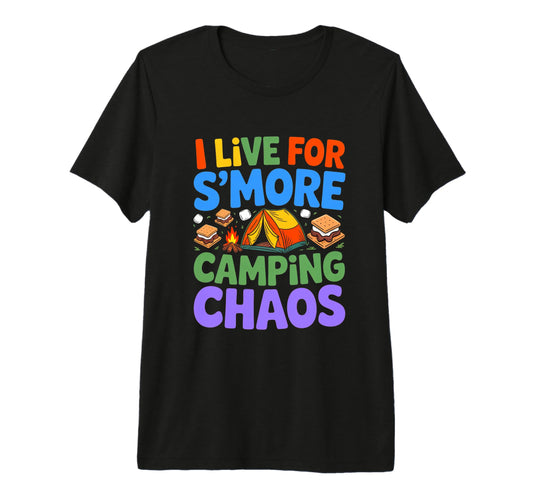 Camping Mom Dad Live Smore Camping T-Shirt - Aesthetic Graphic for Adults - T-Shirt, Sweatshirt, Hoodie