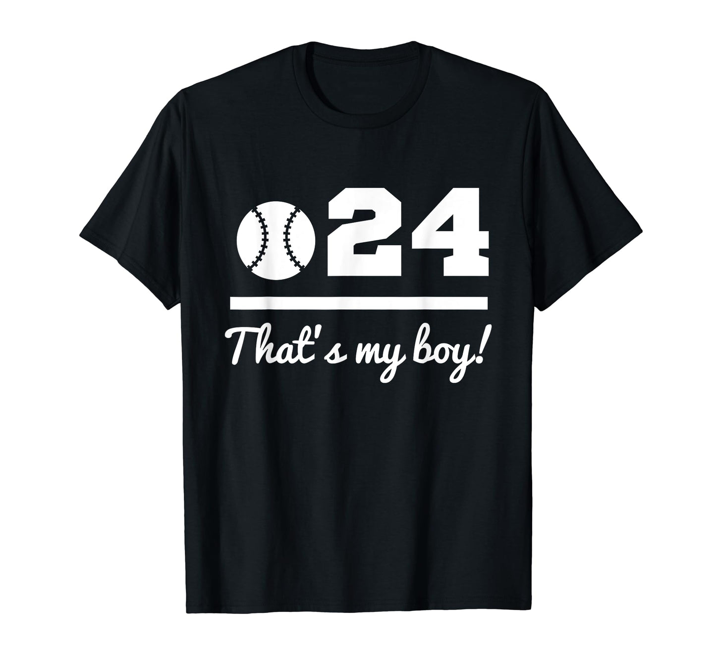 24 Baseball Mom Baseball Dad Baseball T-Shirt - Trendy Graphic for Adults - T-Shirt, Sweatshirt, Hoodie