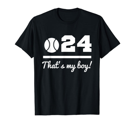 24 Baseball Mom Baseball Dad Baseball T-Shirt - Trendy Graphic for Adults - T-Shirt, Sweatshirt, Hoodie