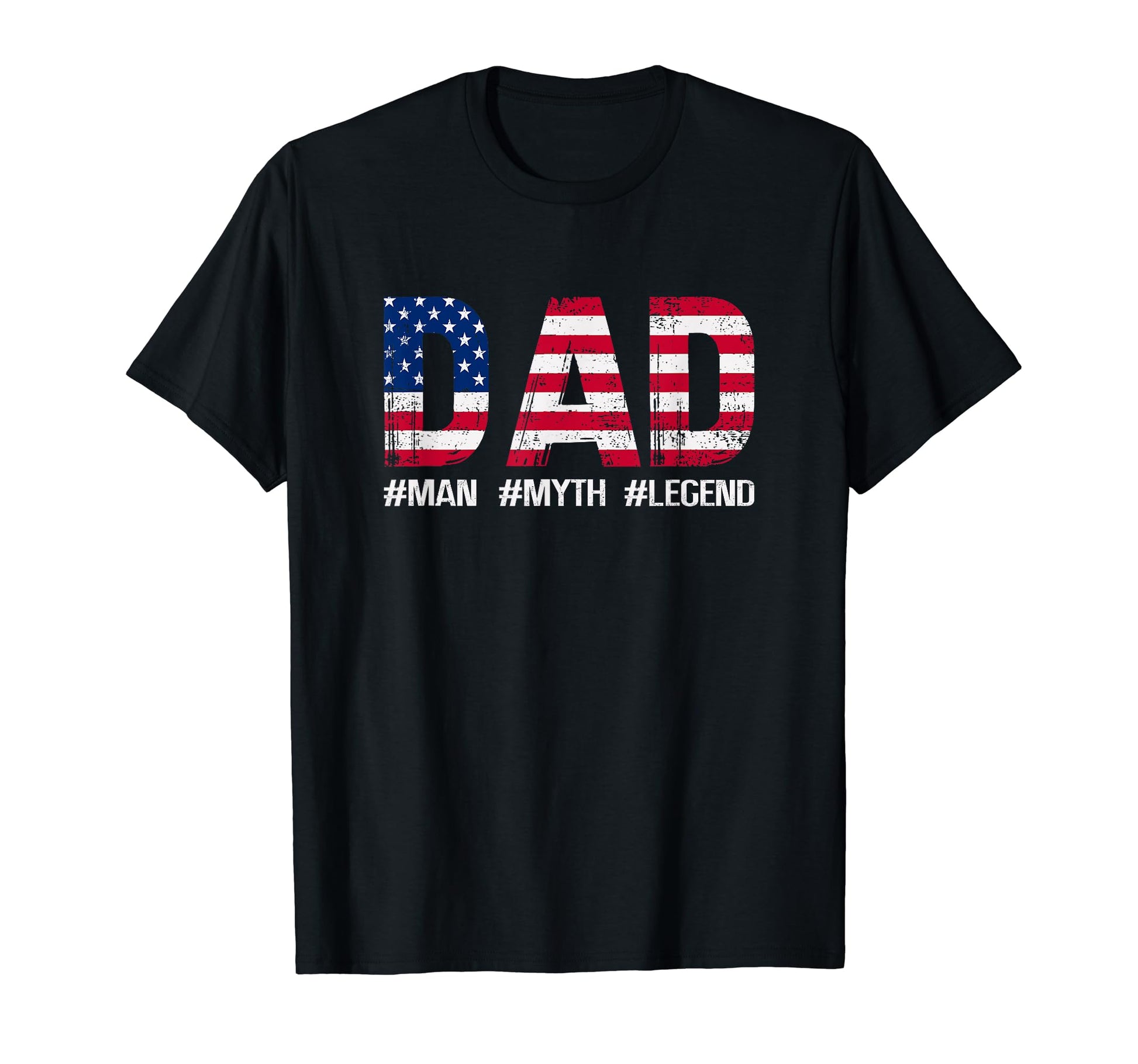 Usa Flag Dad Myth Legend Funny Patriot T-Shirt - Trendy Graphic Men Women - T-Shirt, Sweatshirt, Hoodie