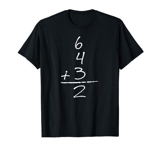 Baseball Inspired Math 6 4 Three Two T-Shirt - Custom Art Print Men Women - T-Shirt, Sweatshirt, Hoodie