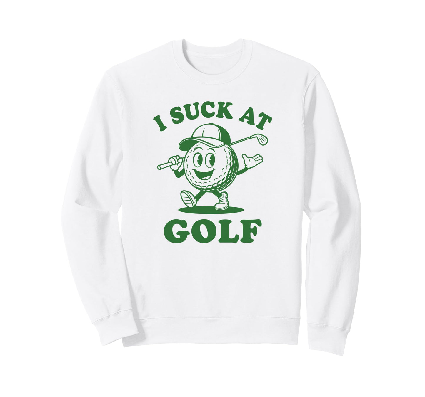 I Suck Golf Mascot Funny Golf Loser Sweatshirt - Aesthetic Graphic Unisex - T-Shirt, Sweatshirt, Hoodie