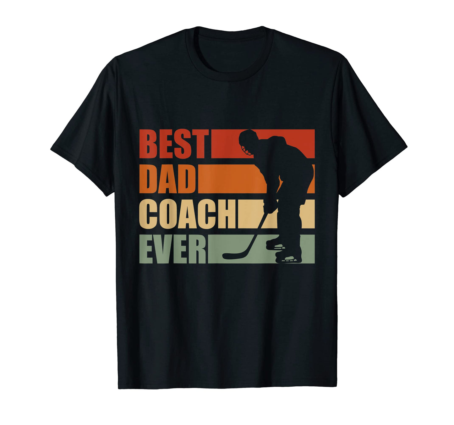 Mens Best Hockey Dad Coach Ever Father T-Shirt - Aesthetic Graphic Unisex - T-Shirt, Sweatshirt, Hoodie