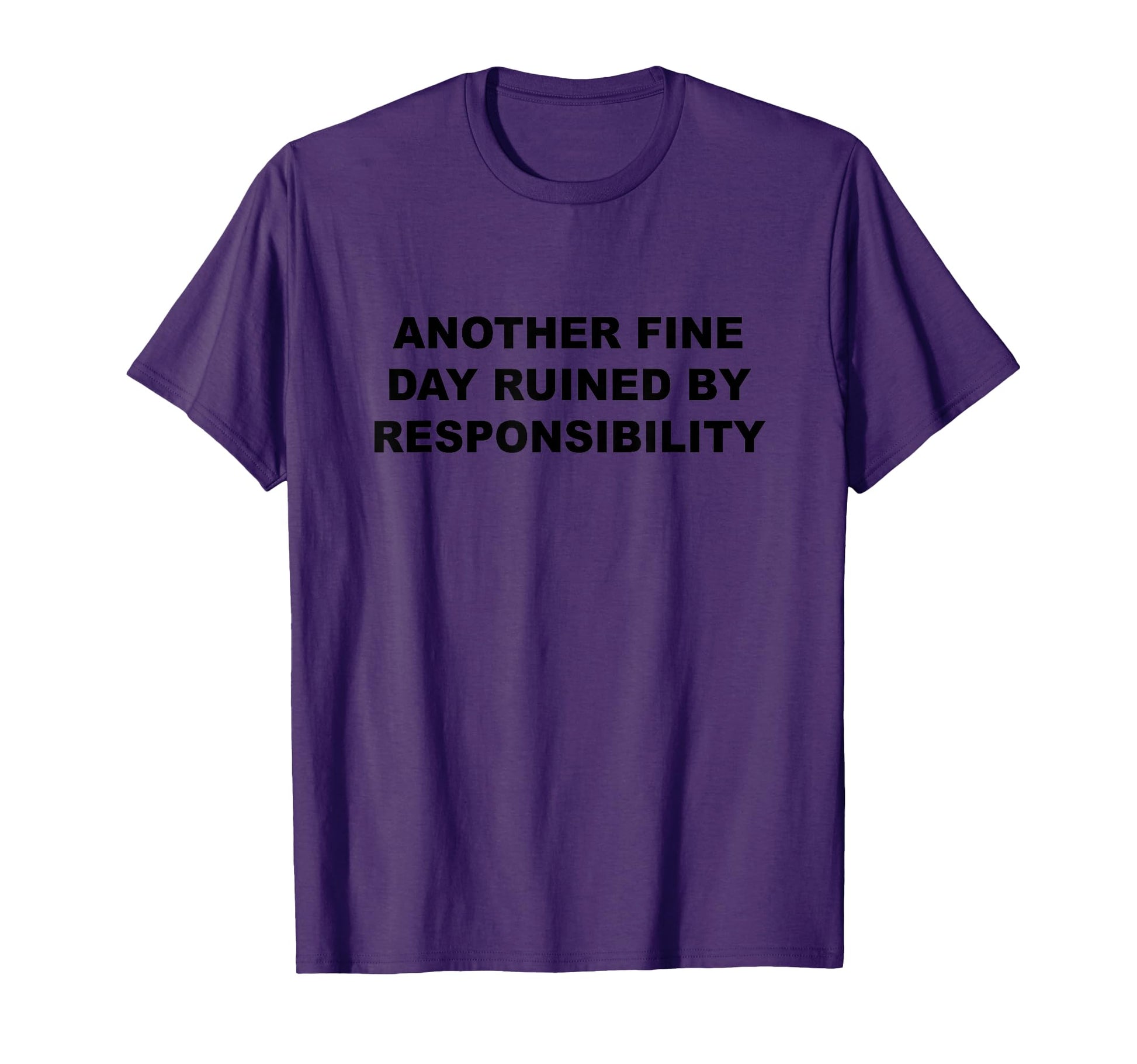 Another Fine Day Ruined Responsibility T-Shirt - Unique Graphic Men Women - T-Shirt, Sweatshirt, Hoodie