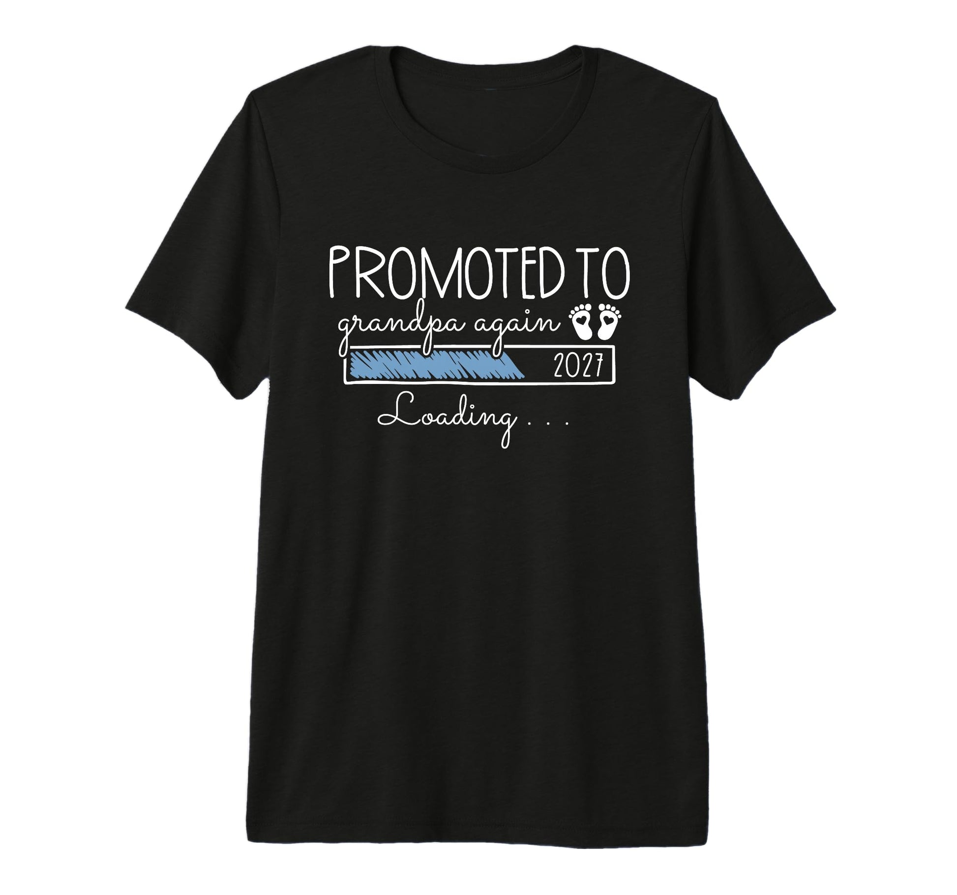 Mens 2Nd Time Grandpa Announcement T-Shirt - Minimalist Print Men Women - T-Shirt, Sweatshirt, Hoodie