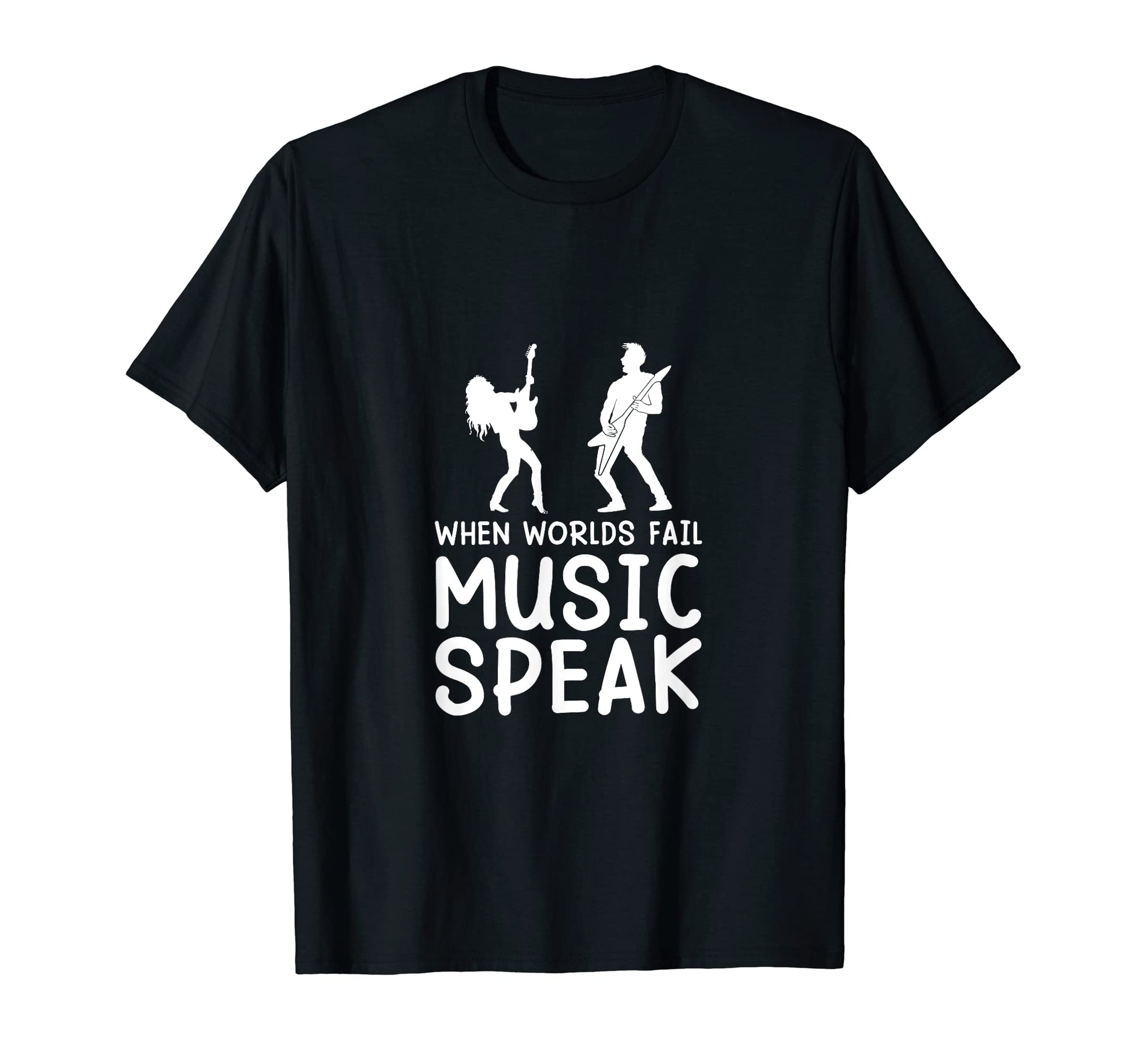 When Worlds Fail Music Speak T-Shirt - Casual Everyday Wear for Adults - T-Shirt, Sweatshirt, Hoodie