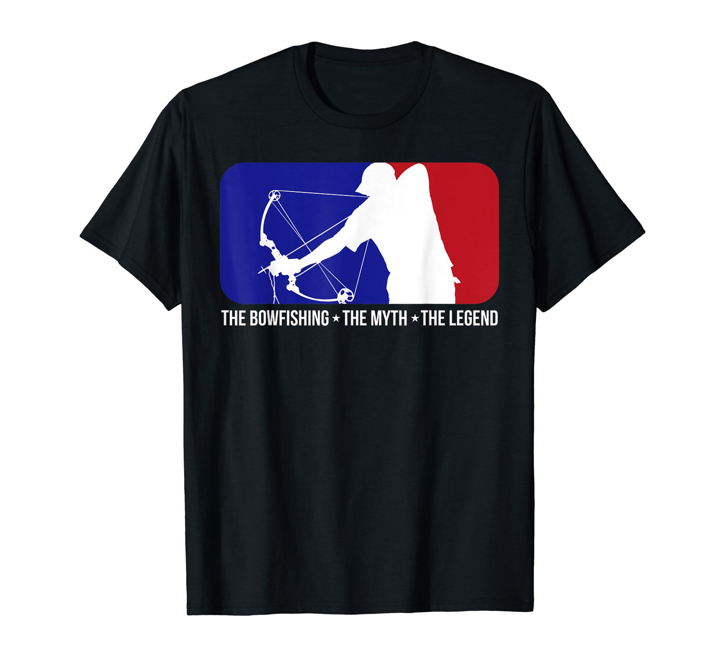 Dad Bowfishing Myth Legend Red White T-Shirt - Minimalist Print Men Women - T-Shirt, Sweatshirt, Hoodie