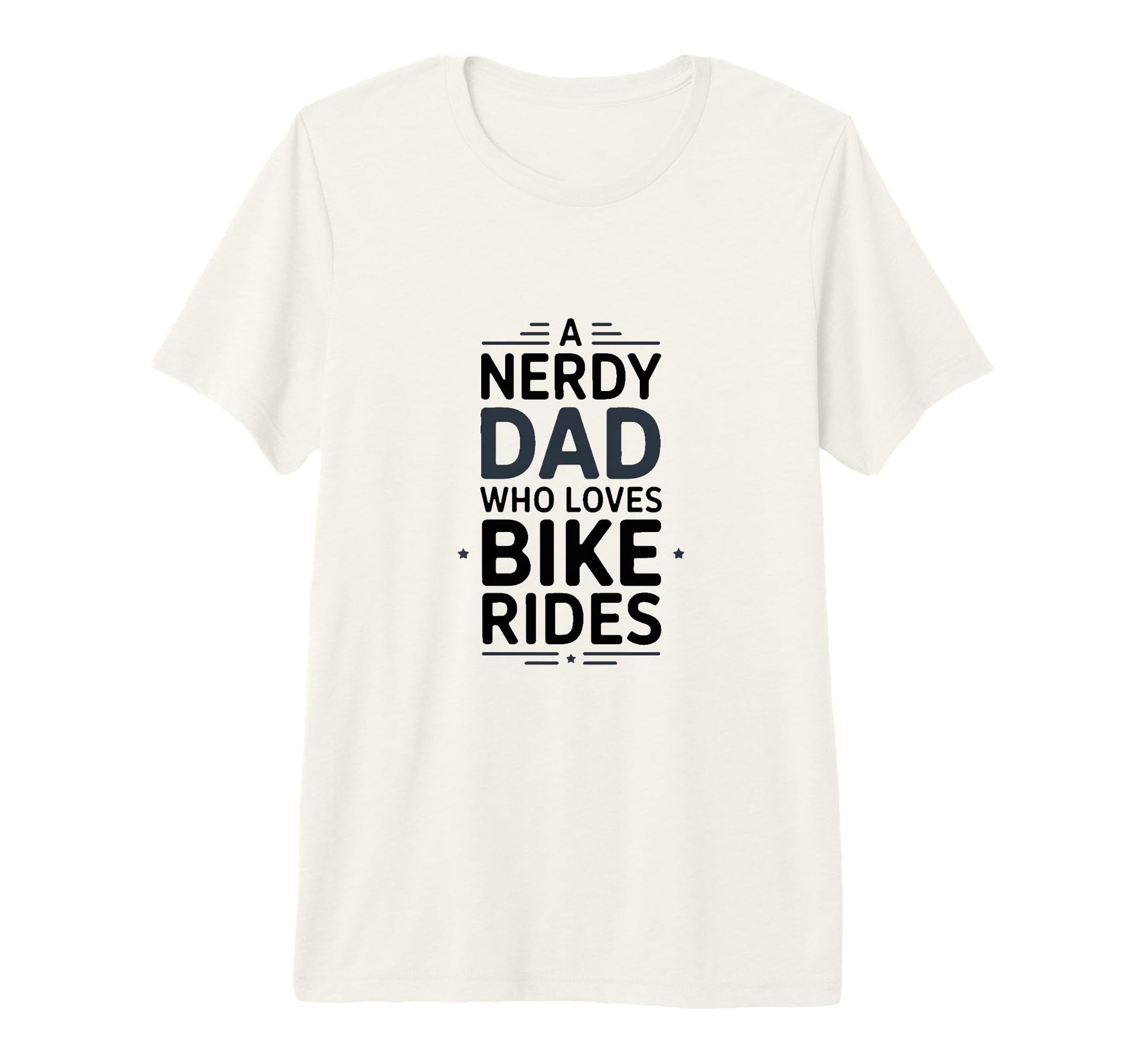 Nerdy Dad Who Loves Bike Rides T-Shirt - Novelty Apparel for Adults - T-Shirt, Sweatshirt, Hoodie