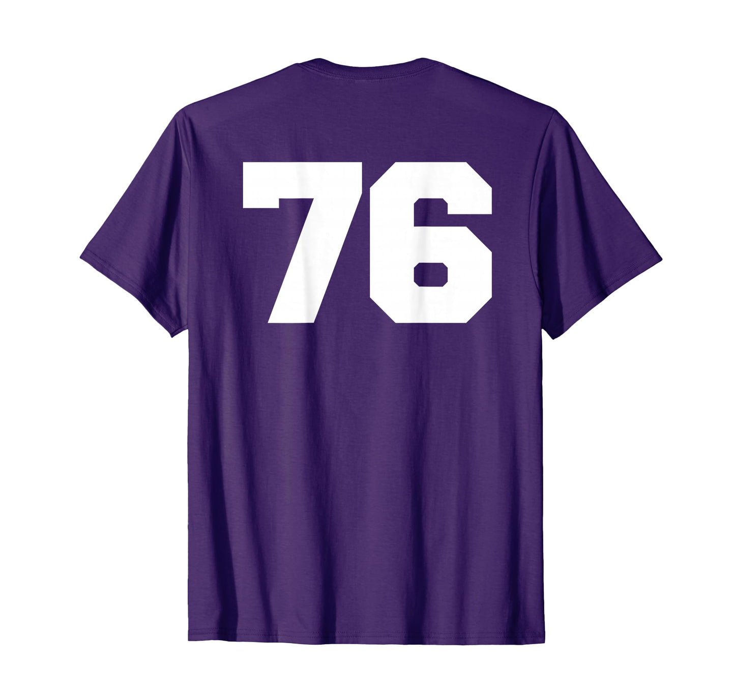 Number 76 Sports Jersey Player 76 Fan T-Shirt - Unique Graphic Men Women - T-Shirt, Sweatshirt, Hoodie