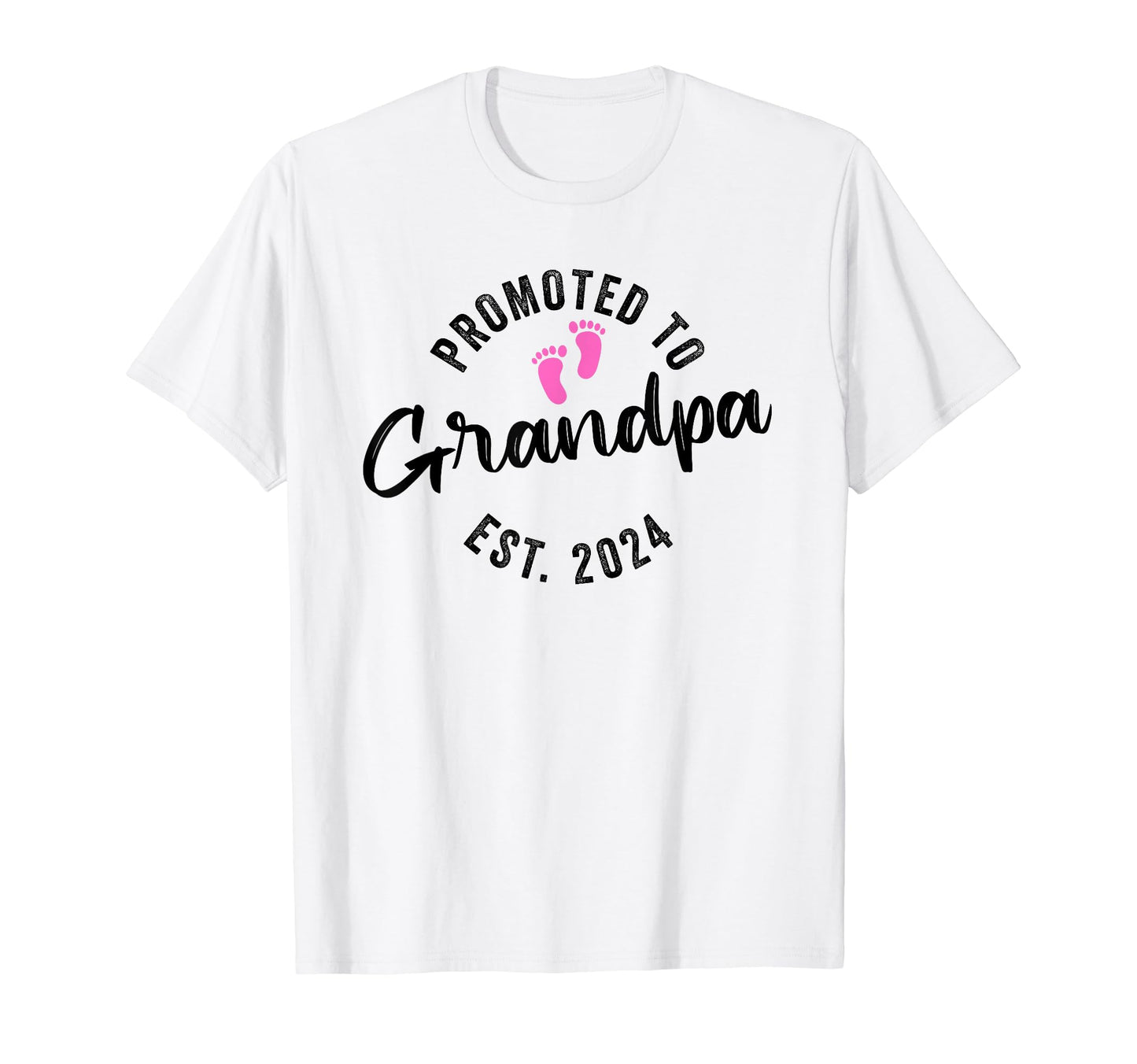 Promoted To Grandpa 2024 T-Shirt - Custom Art Print Unisex - T-Shirt, Sweatshirt, Hoodie
