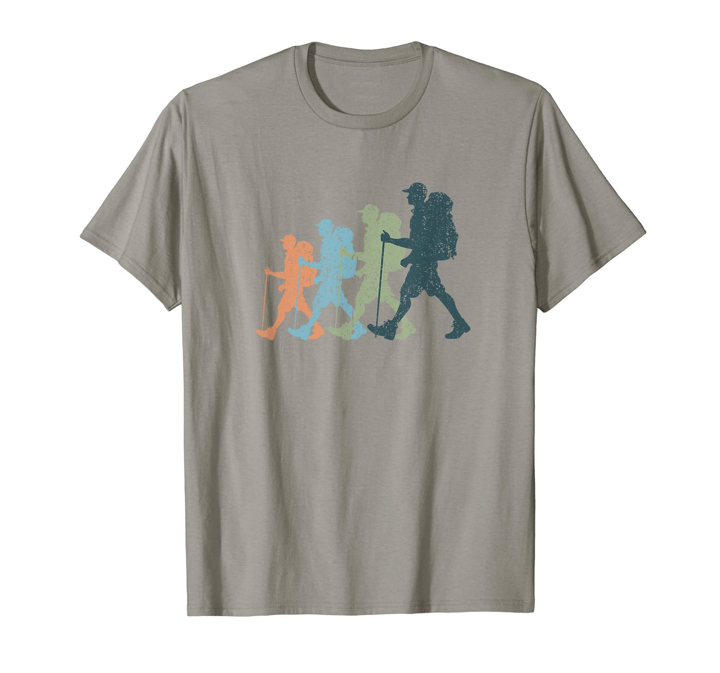 Sports Mom Dad Silhouette Hiking T-Shirt - Casual Everyday Wear Men Women - T-Shirt, Sweatshirt, Hoodie