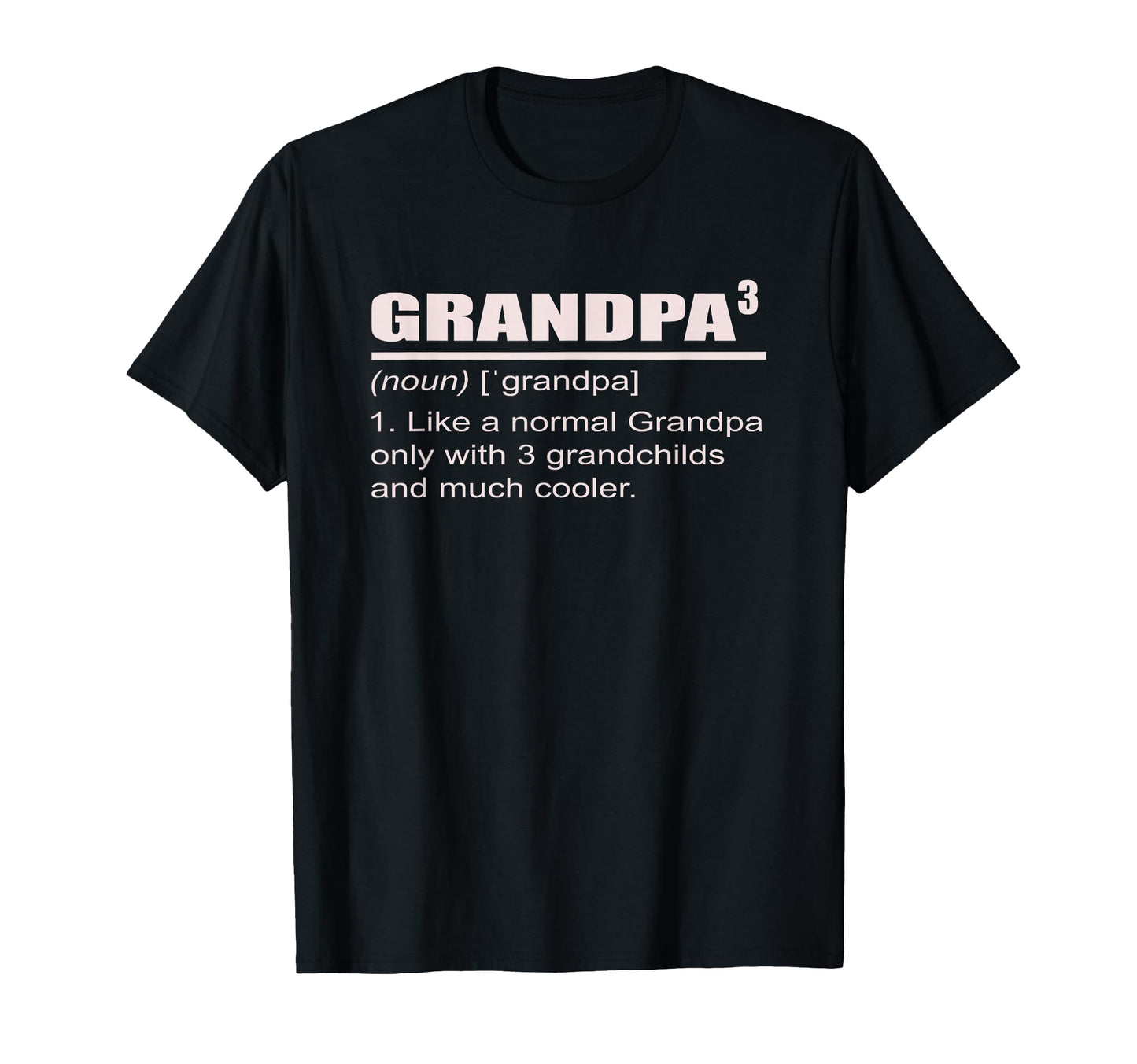Grandpa 3 Grandkids 3Rd Time T-Shirt - Casual Everyday Wear Men Women - T-Shirt, Sweatshirt, Hoodie