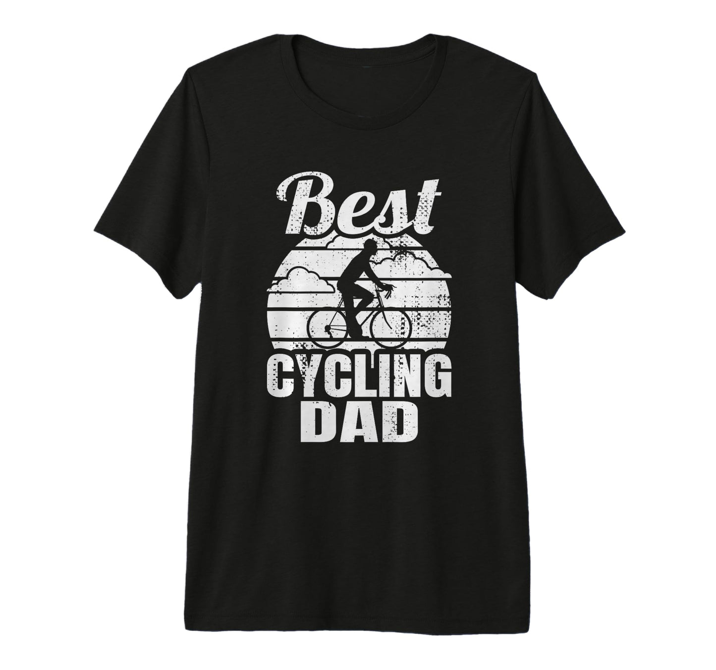 Mens Best Cycling Dad Cyclist Papa T-Shirt - Custom Art Print Men Women - T-Shirt, Sweatshirt, Hoodie