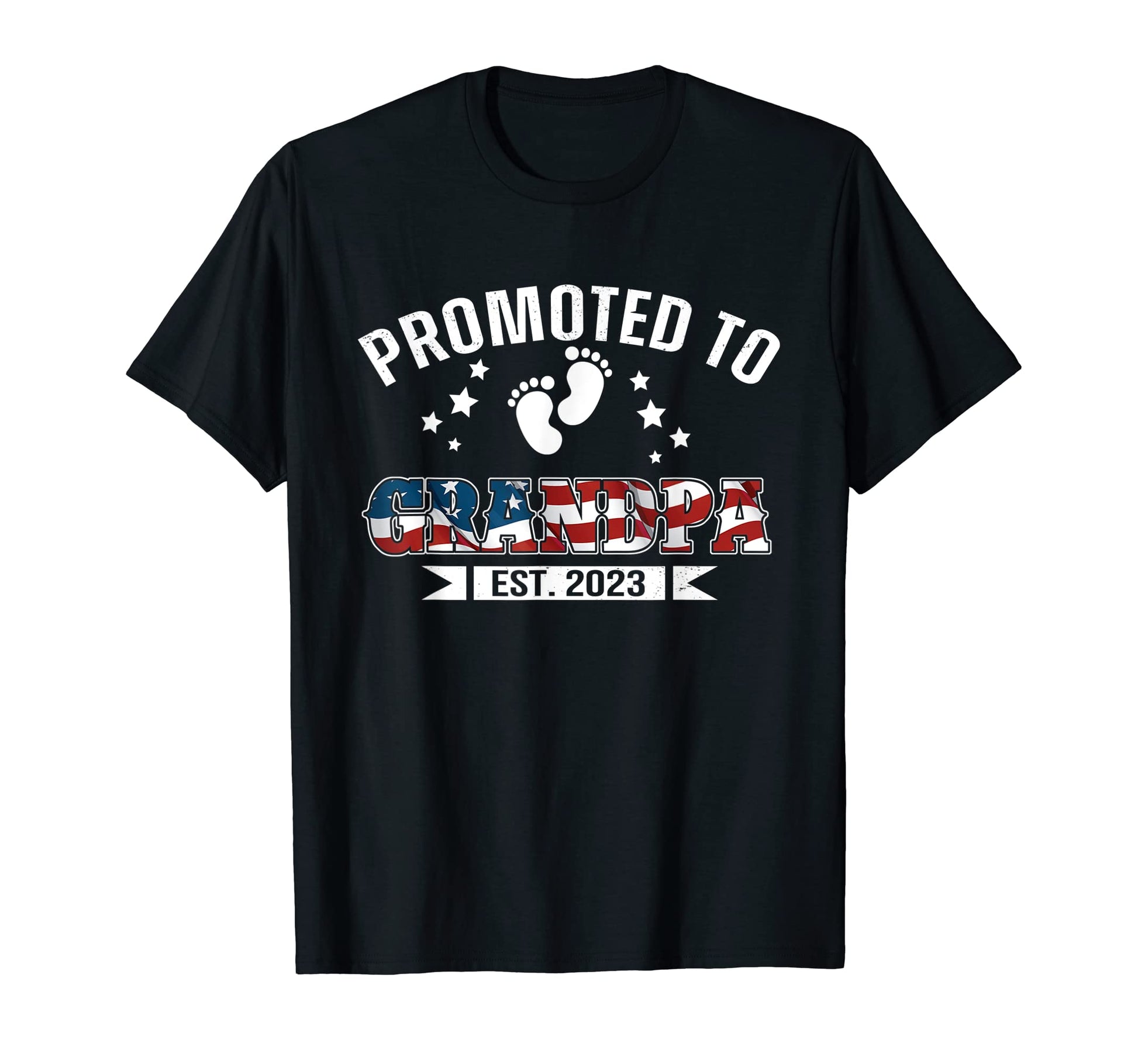 Promoted To Grandpa Est 2023 Us T-Shirt - Aesthetic Graphic Men Women - T-Shirt, Sweatshirt, Hoodie