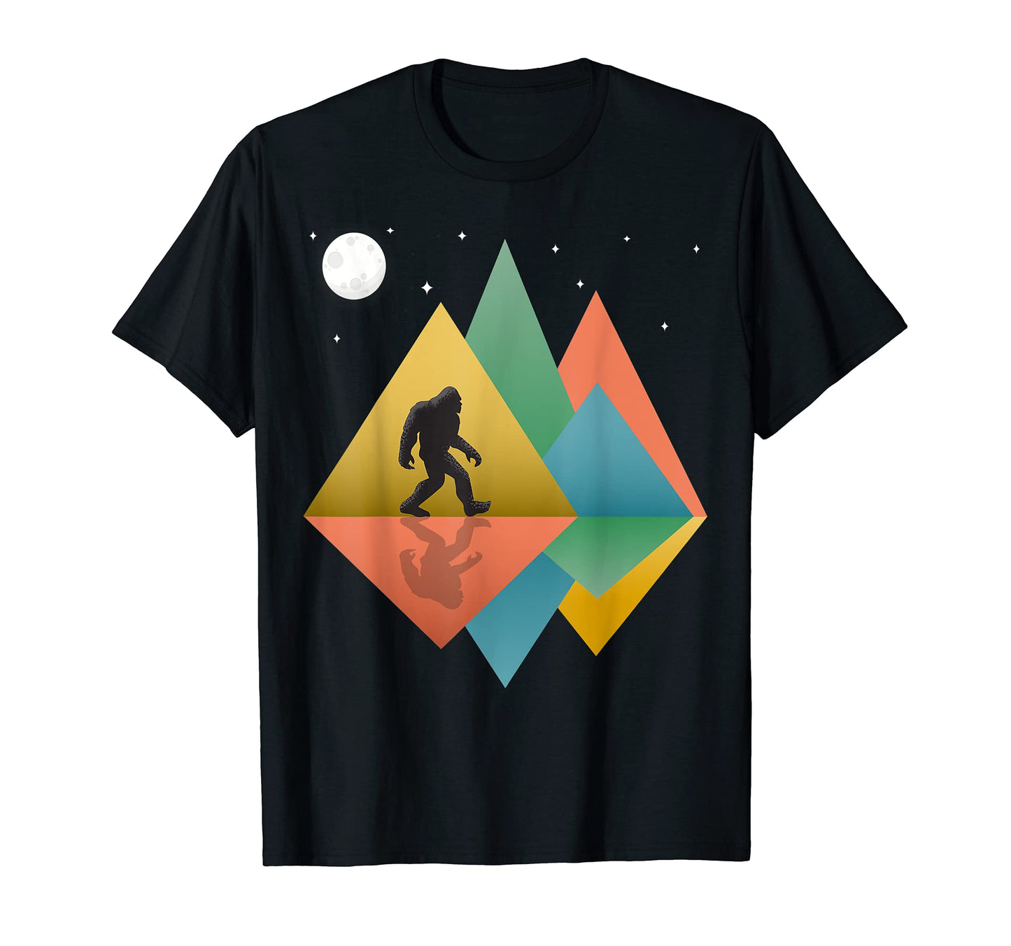 Bigfoot Mountains Pop Art T-Shirt - Graphic Print Men Women - T-Shirt, Sweatshirt, Hoodie