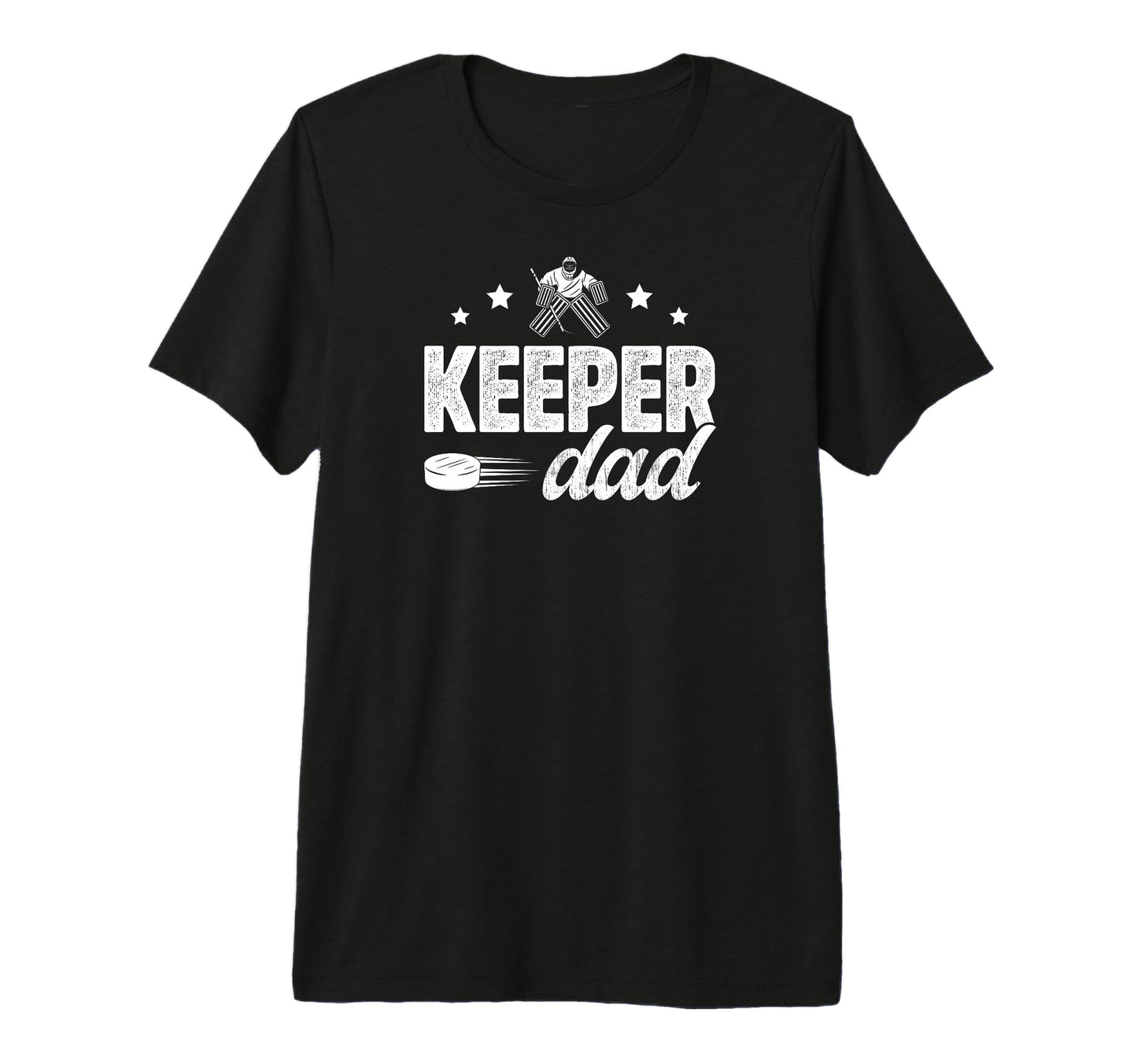 Mens Ice Hockey Keeper Dad Hockey T-Shirt - Aesthetic Graphic Men Women - T-Shirt, Sweatshirt, Hoodie